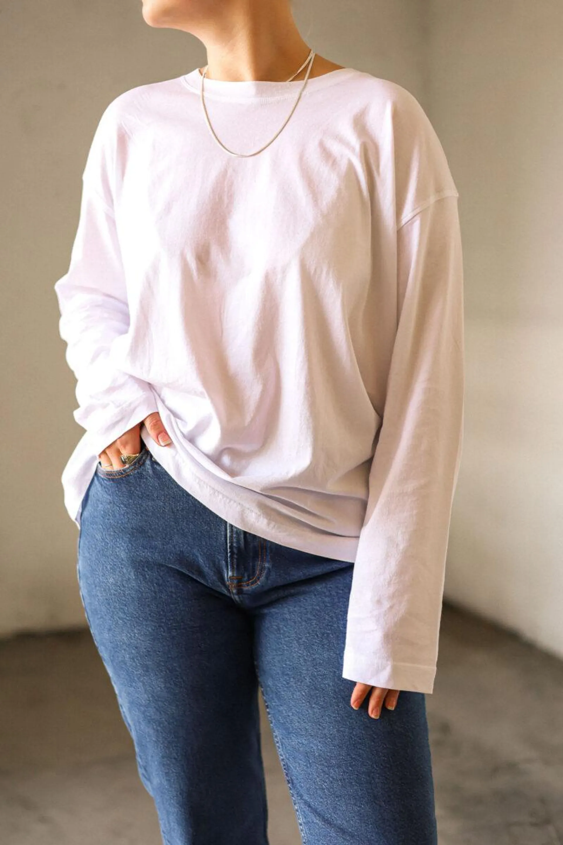Suzie T-Shirt LS White