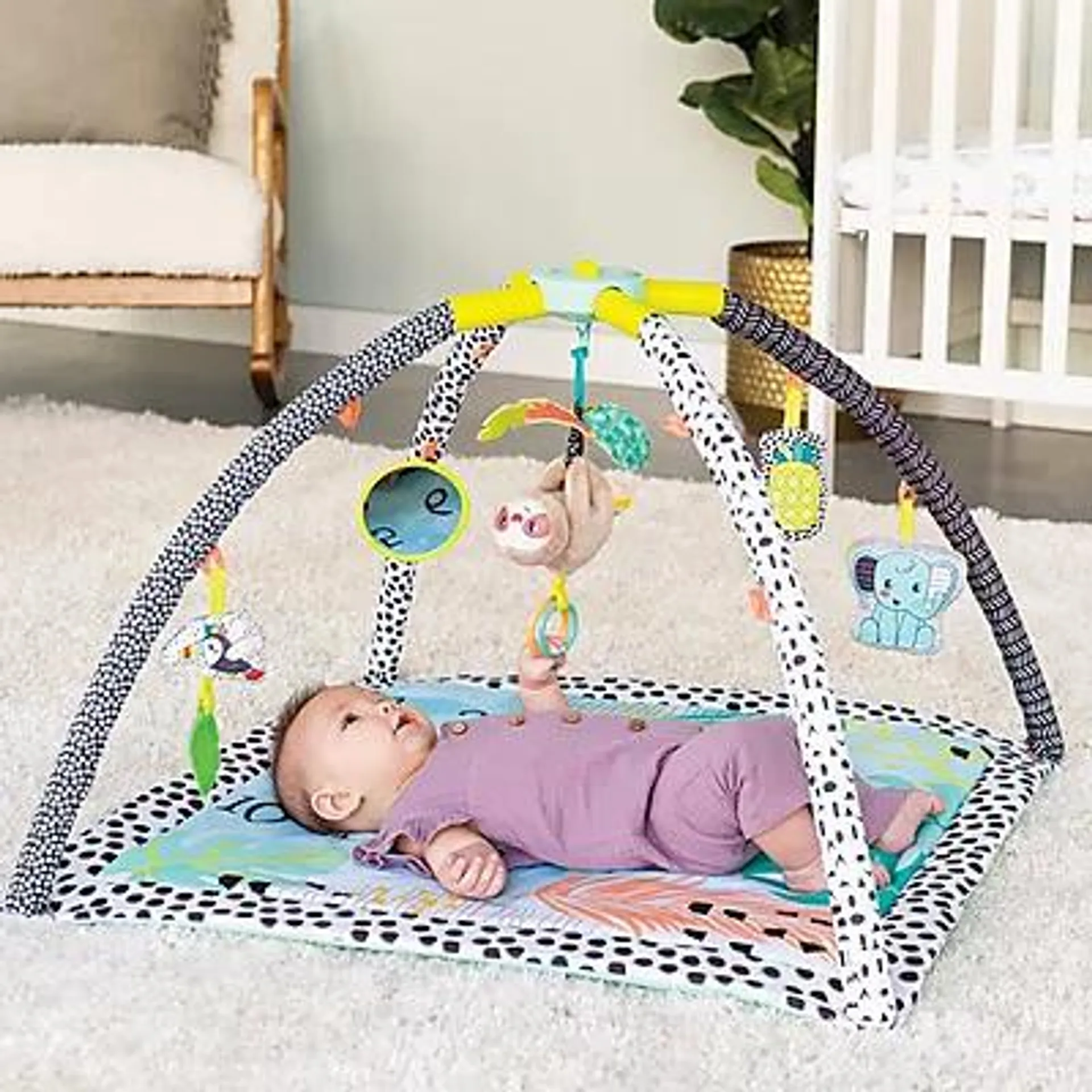 Babygym Infantino med leketeppe