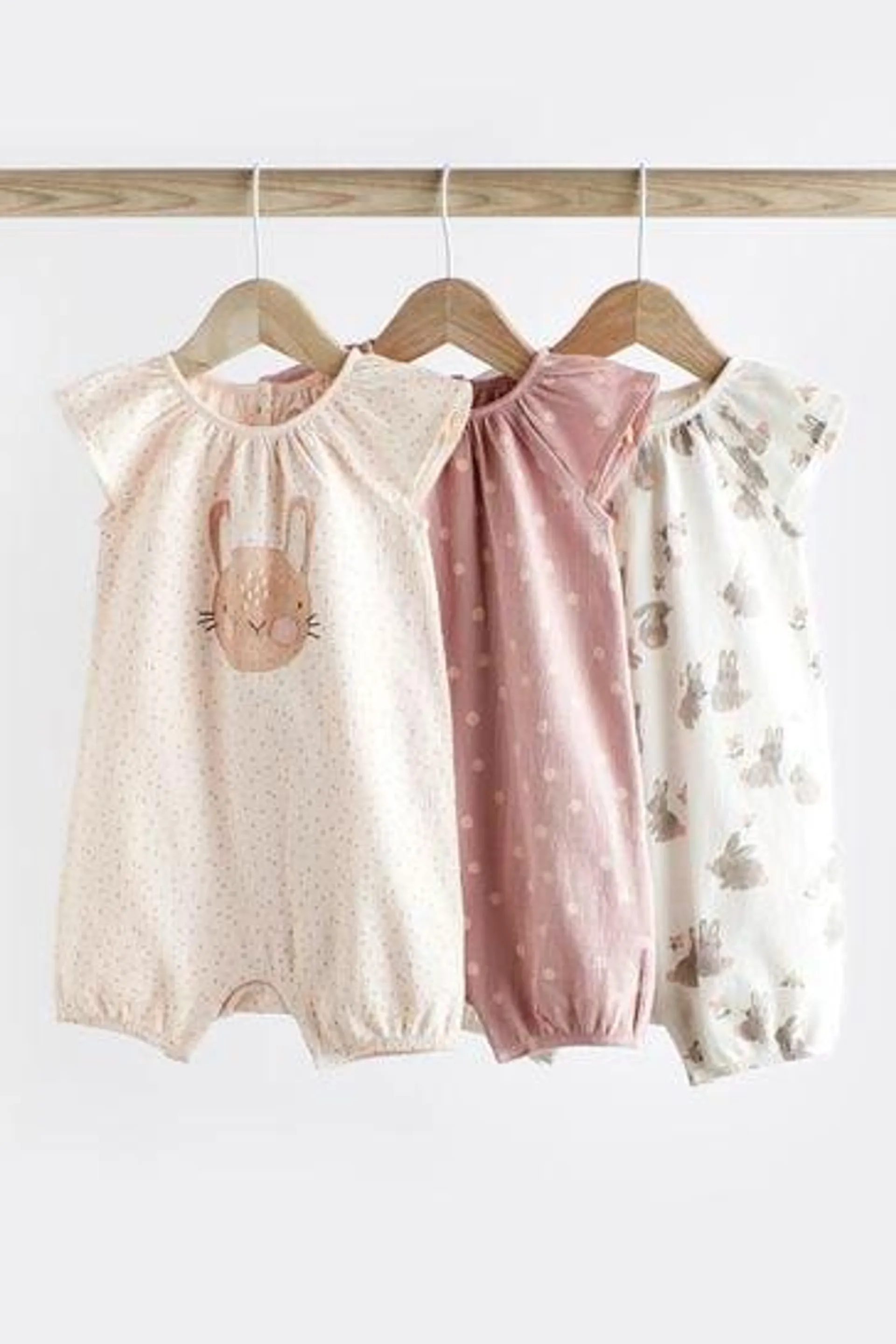 Baby Vest Rompers 3 Pack