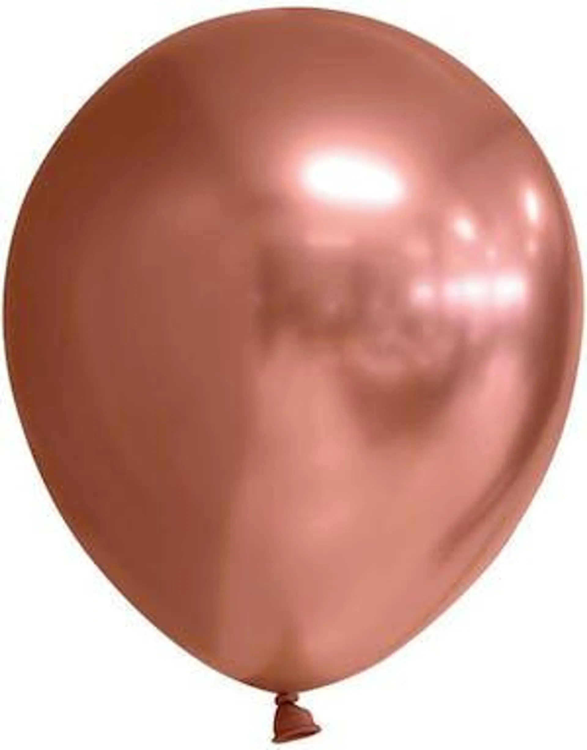 10 stk 30 cm - Kobberfargede Glossy Mirror Ballonger