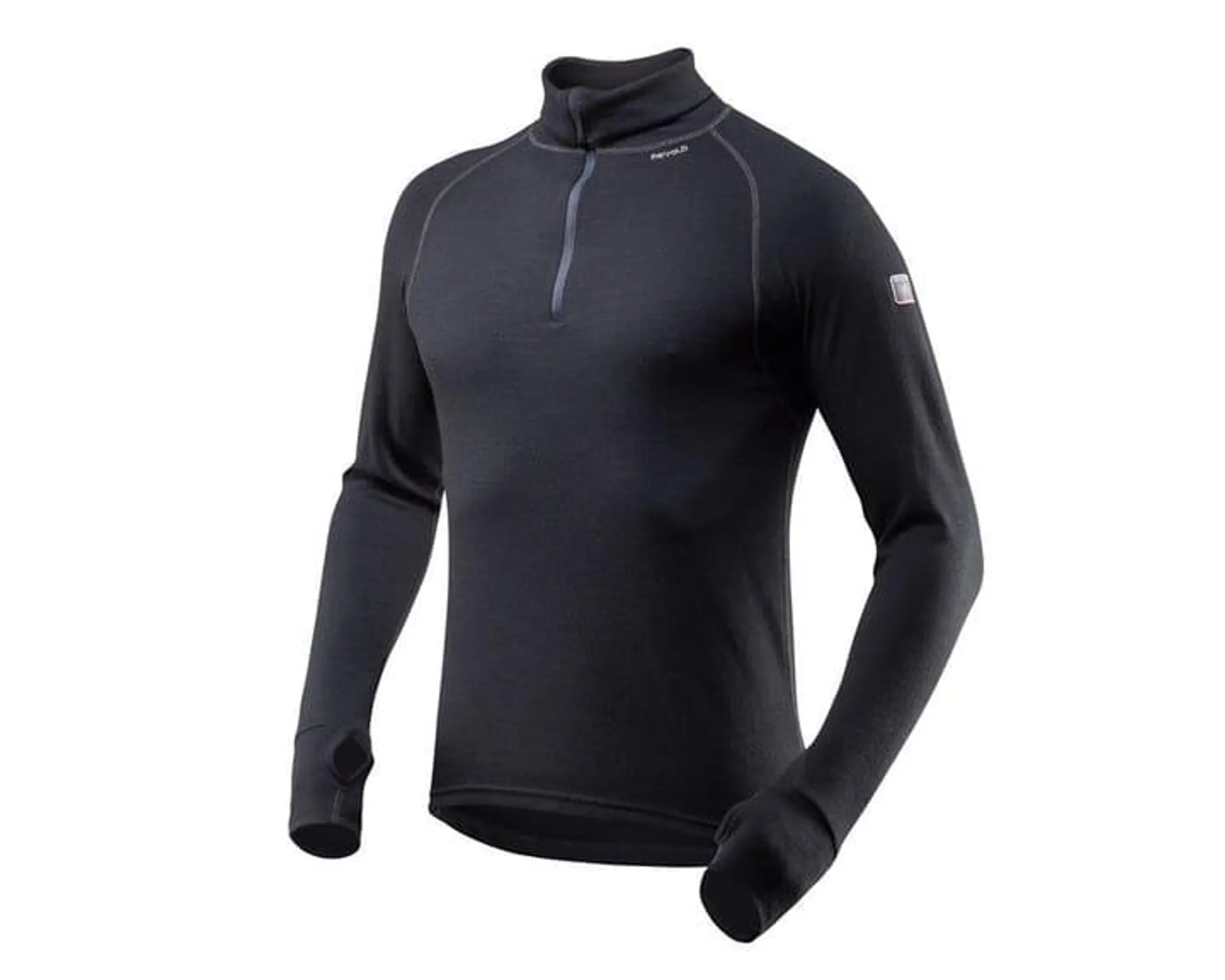 Devold Expedition Merino 235 Z.Neck Man Black