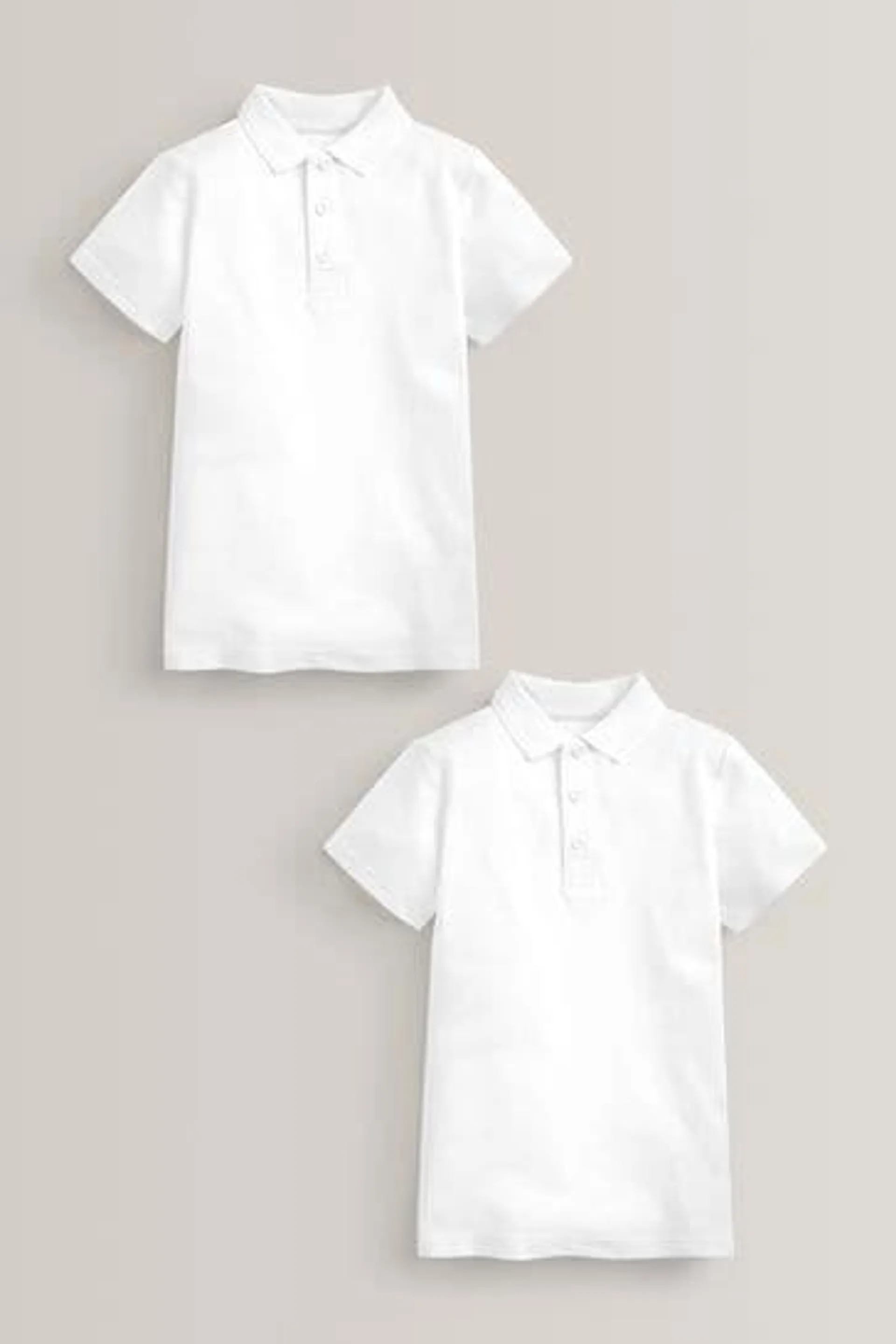 - Easy Fastening School Polo Shirts 2 Pack (3-12yrs)