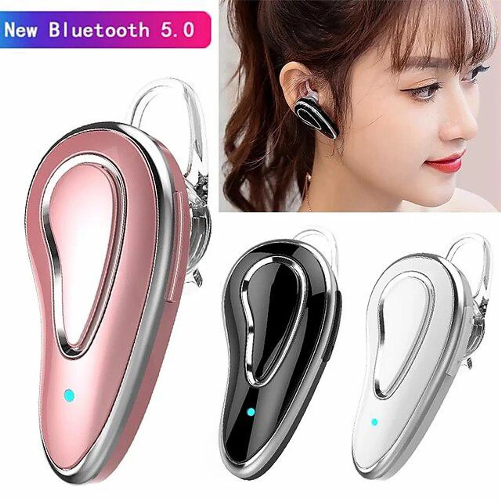 originale d9 bluetooth 5.0 trådløse øretelefoner bluetooth øretelefoner trådløse stereo ørepropper in-ear headset for smarttelefoner og kvinner