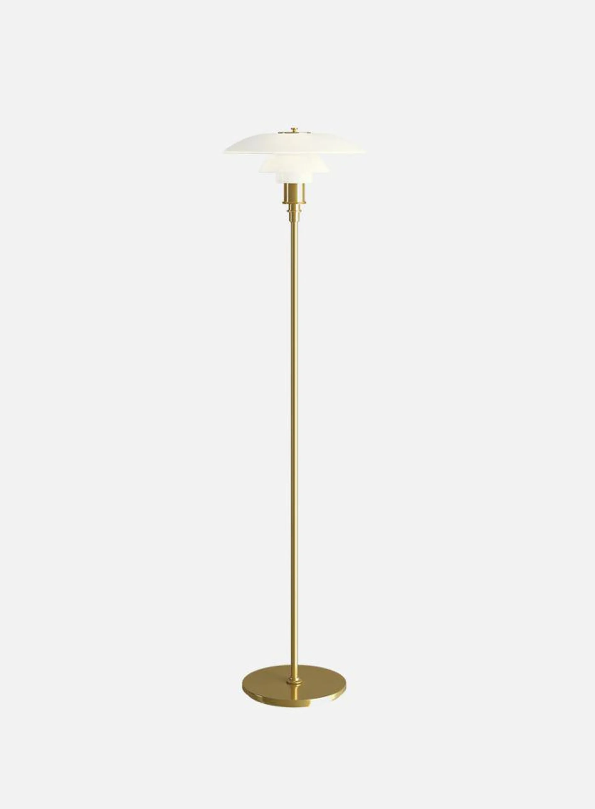 PH 3 1/2-2 1/2 gulvlampe - messing/opal
