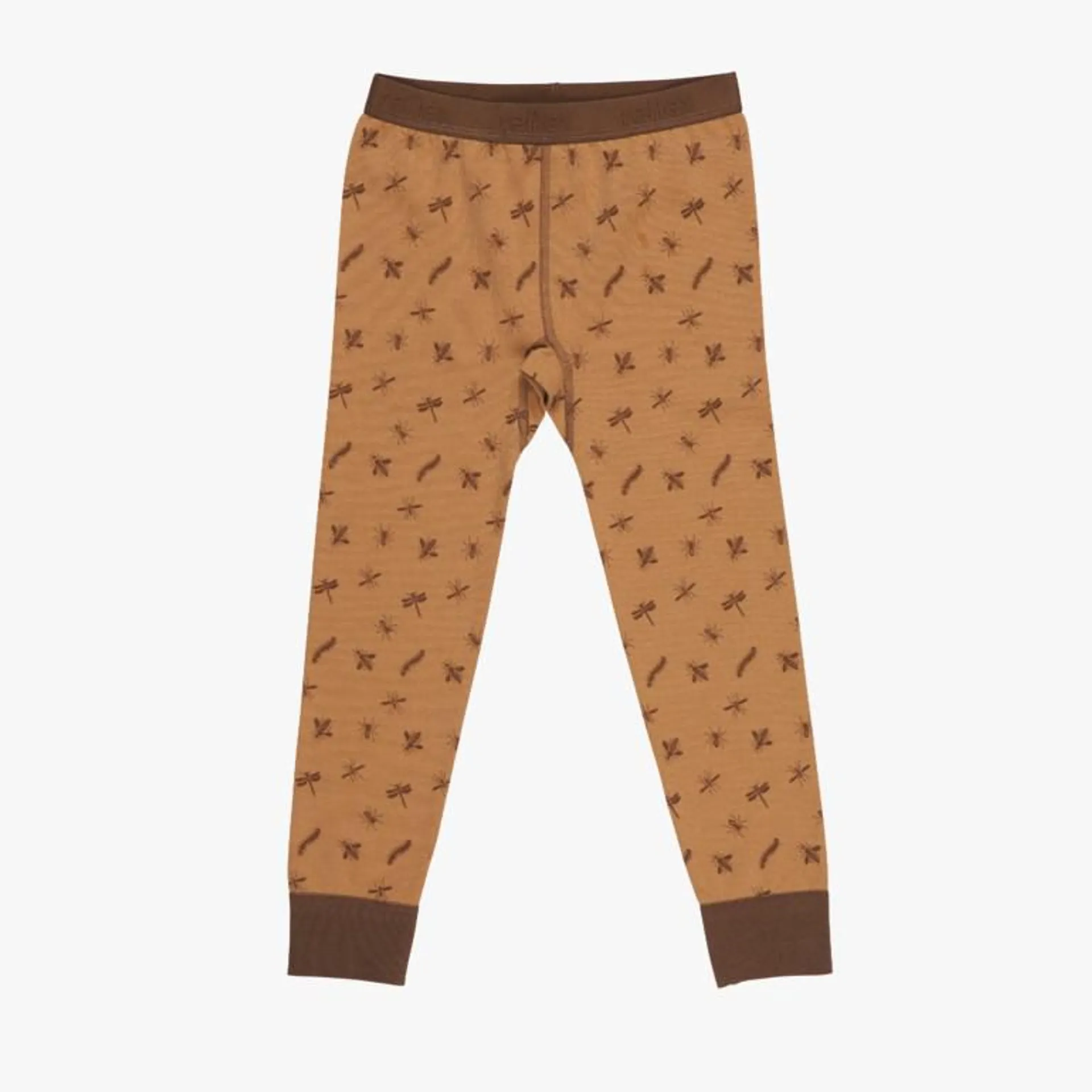 Snøfall longs aop ull/bomull, brown
