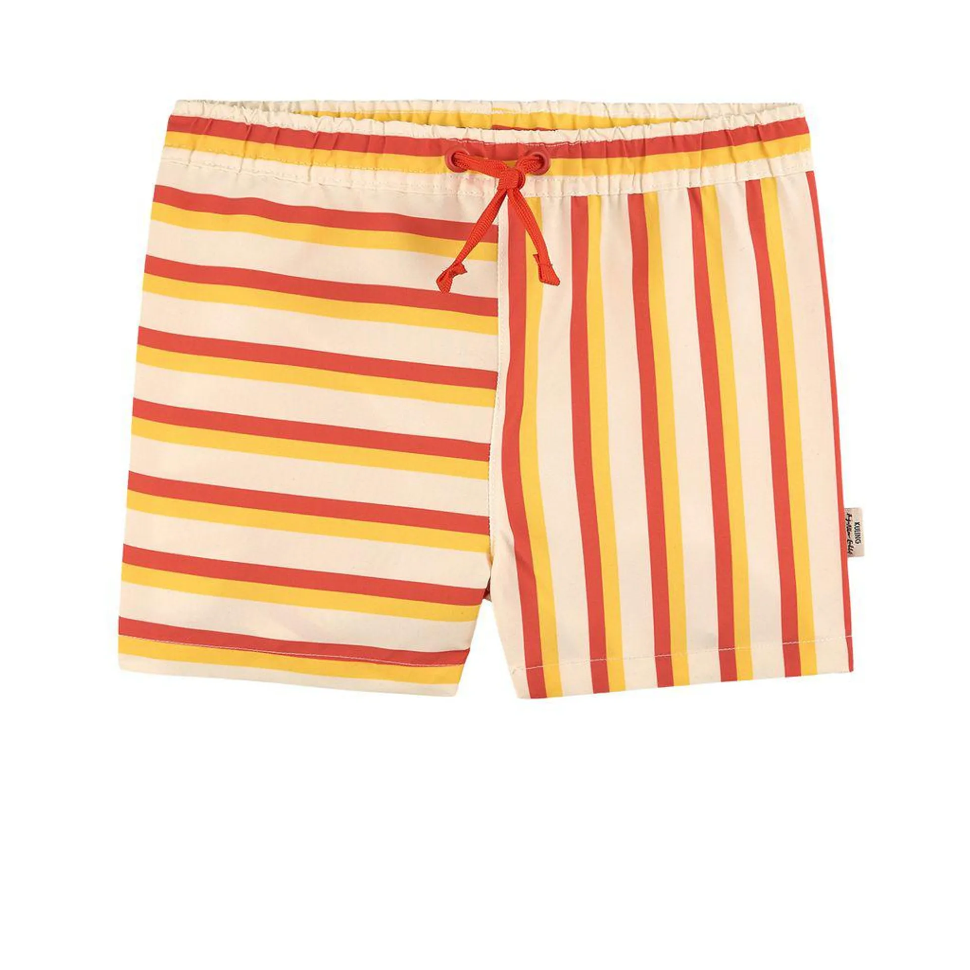 Kuling x Maja Strömstad Stripete Badebukse Red/Lemon