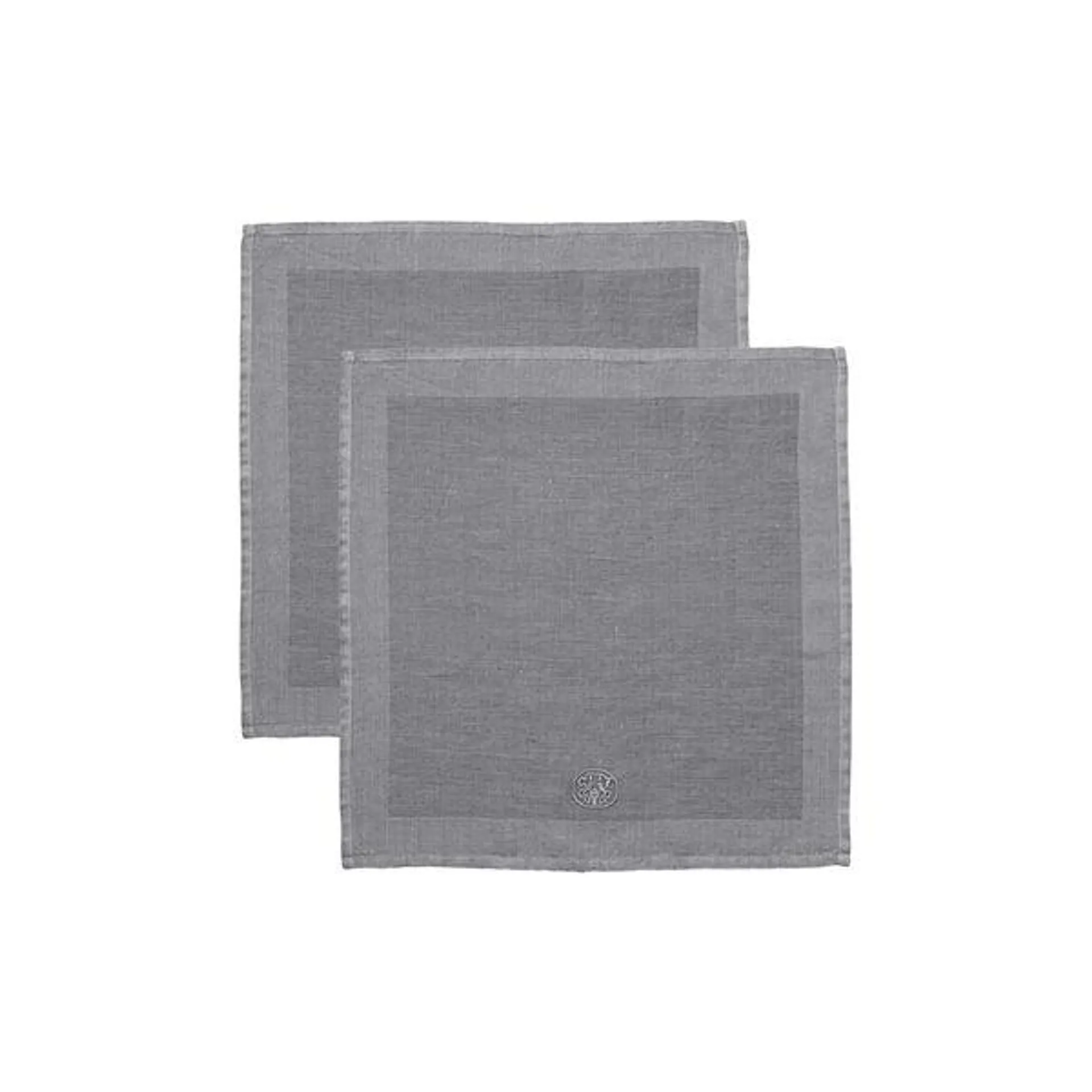 PLAIN linservietter, dark grey