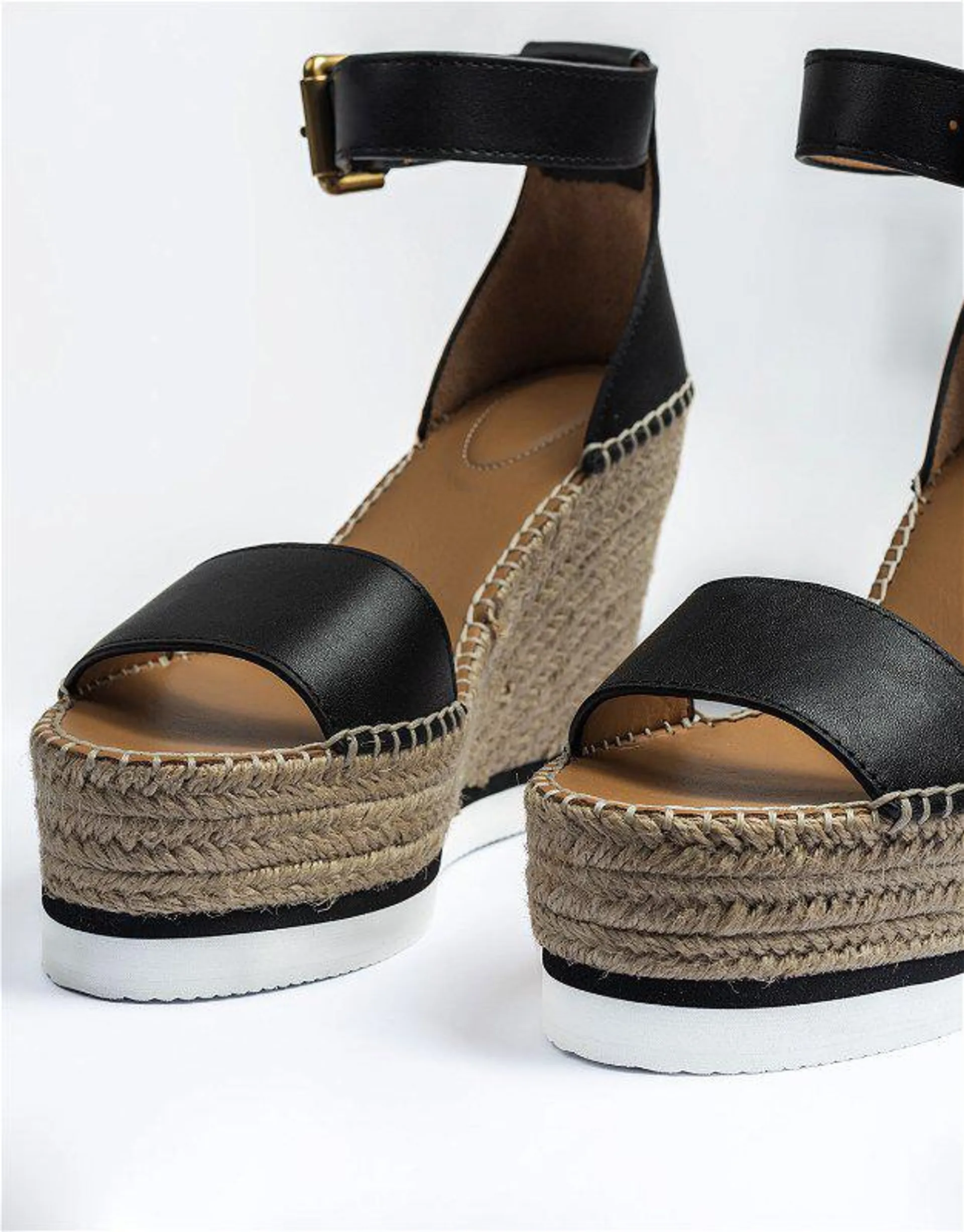 Glyn Espdrille Wedge Nero