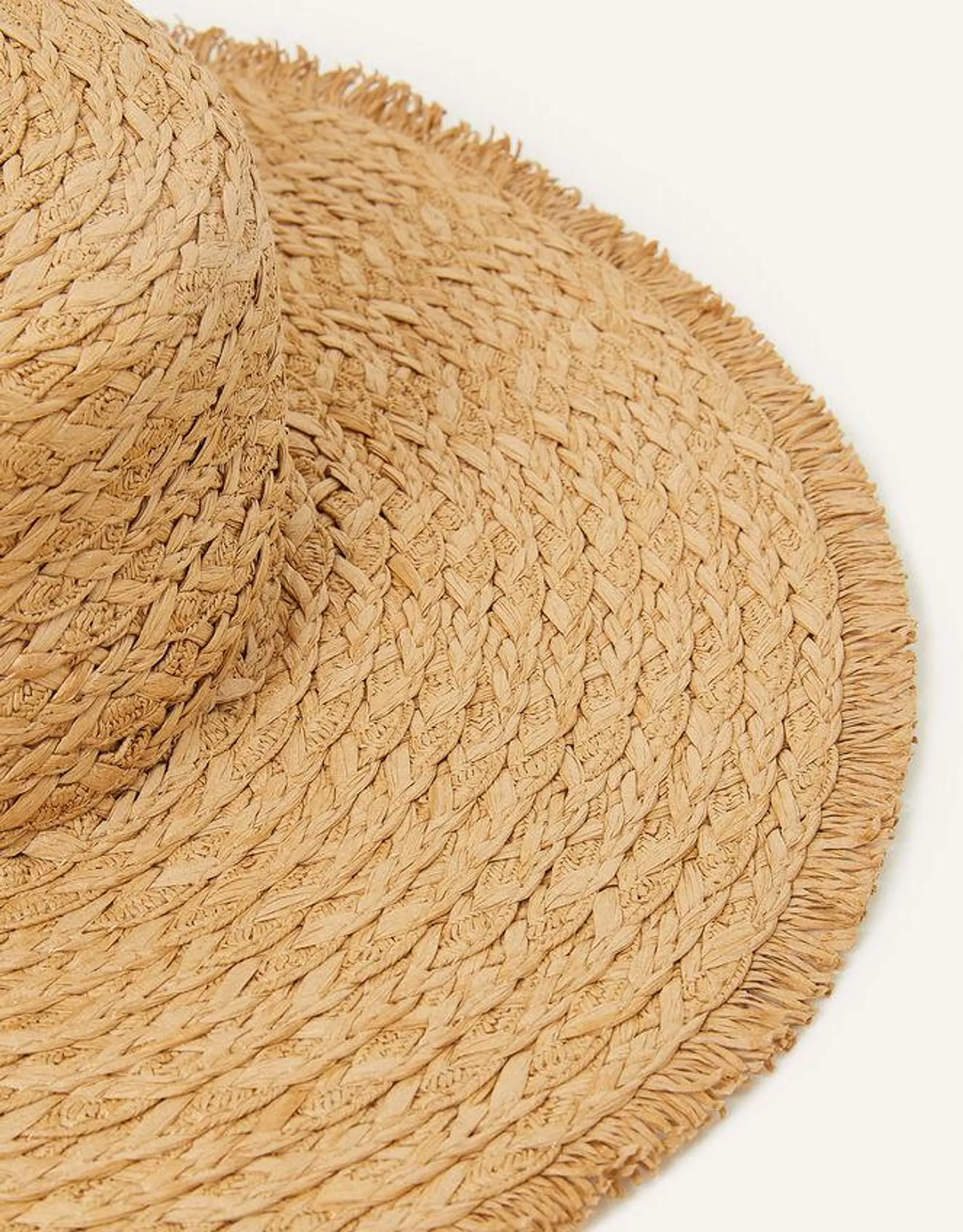 Raw Edge Boater Hat