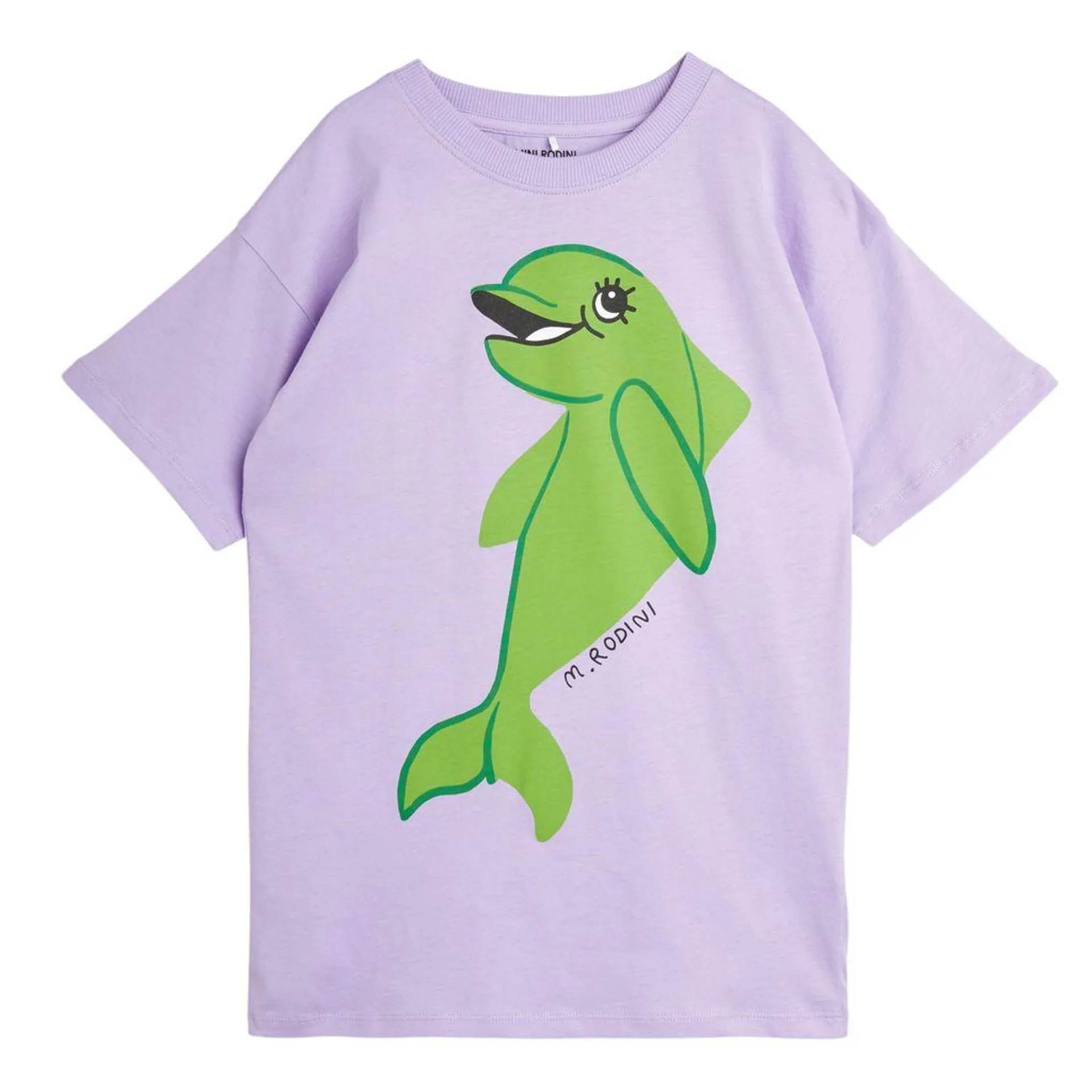 GOTS Dolphin T-skjortekjole Lilla