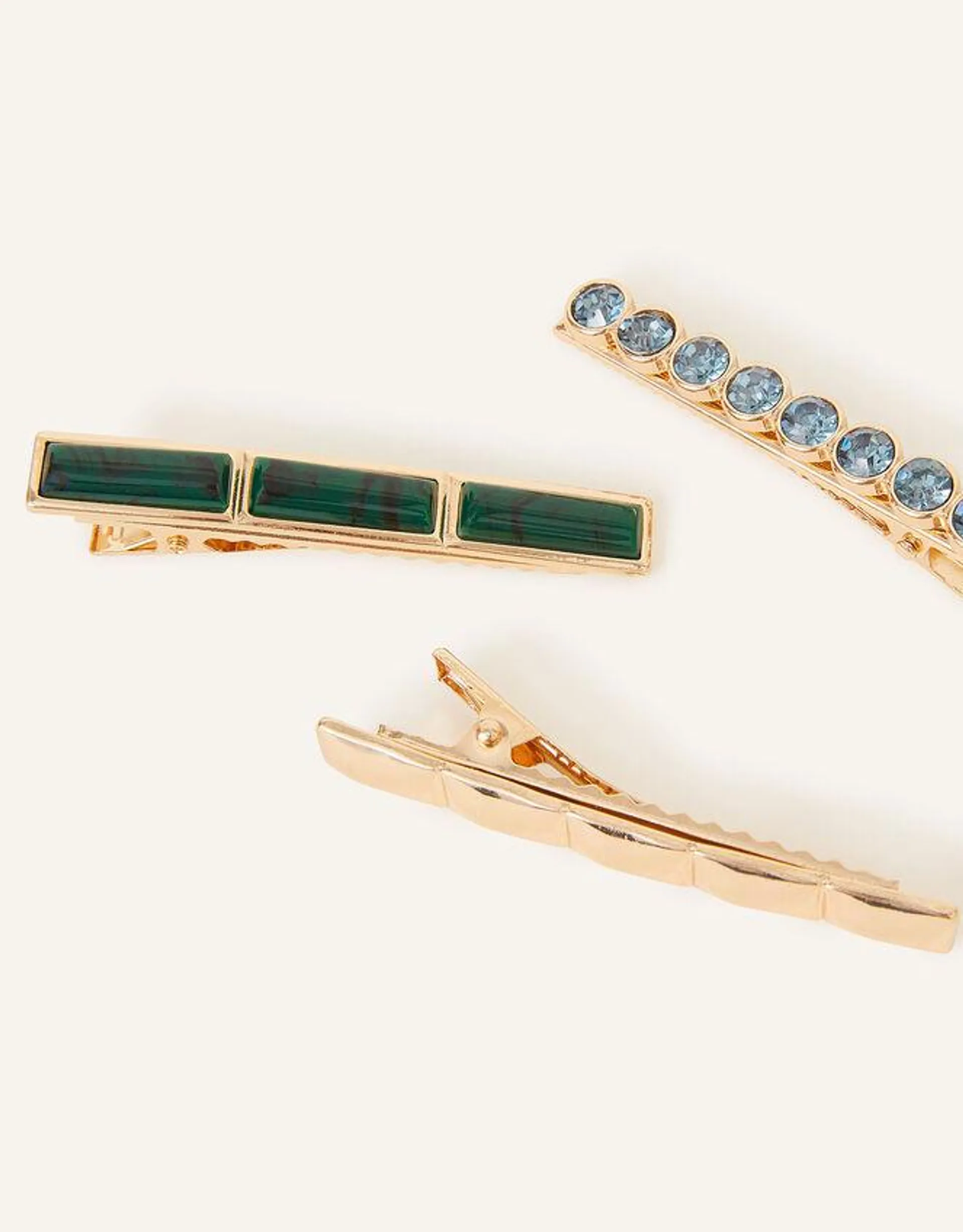 Mixed Design Hair Clips Set of Three