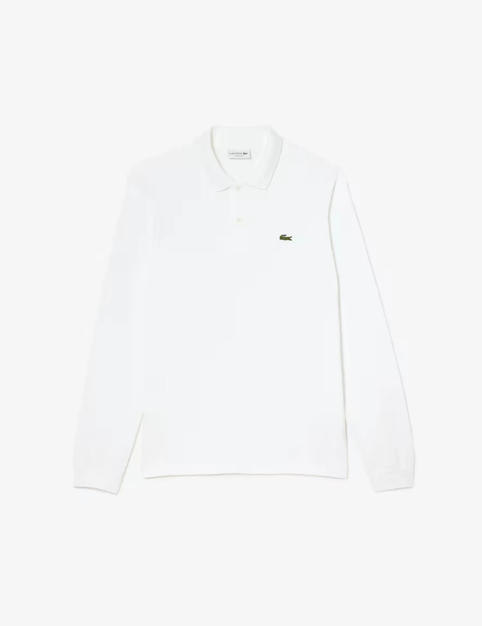 Original L. 12. 12 Long Sleeve Cotton Polo Shirt White