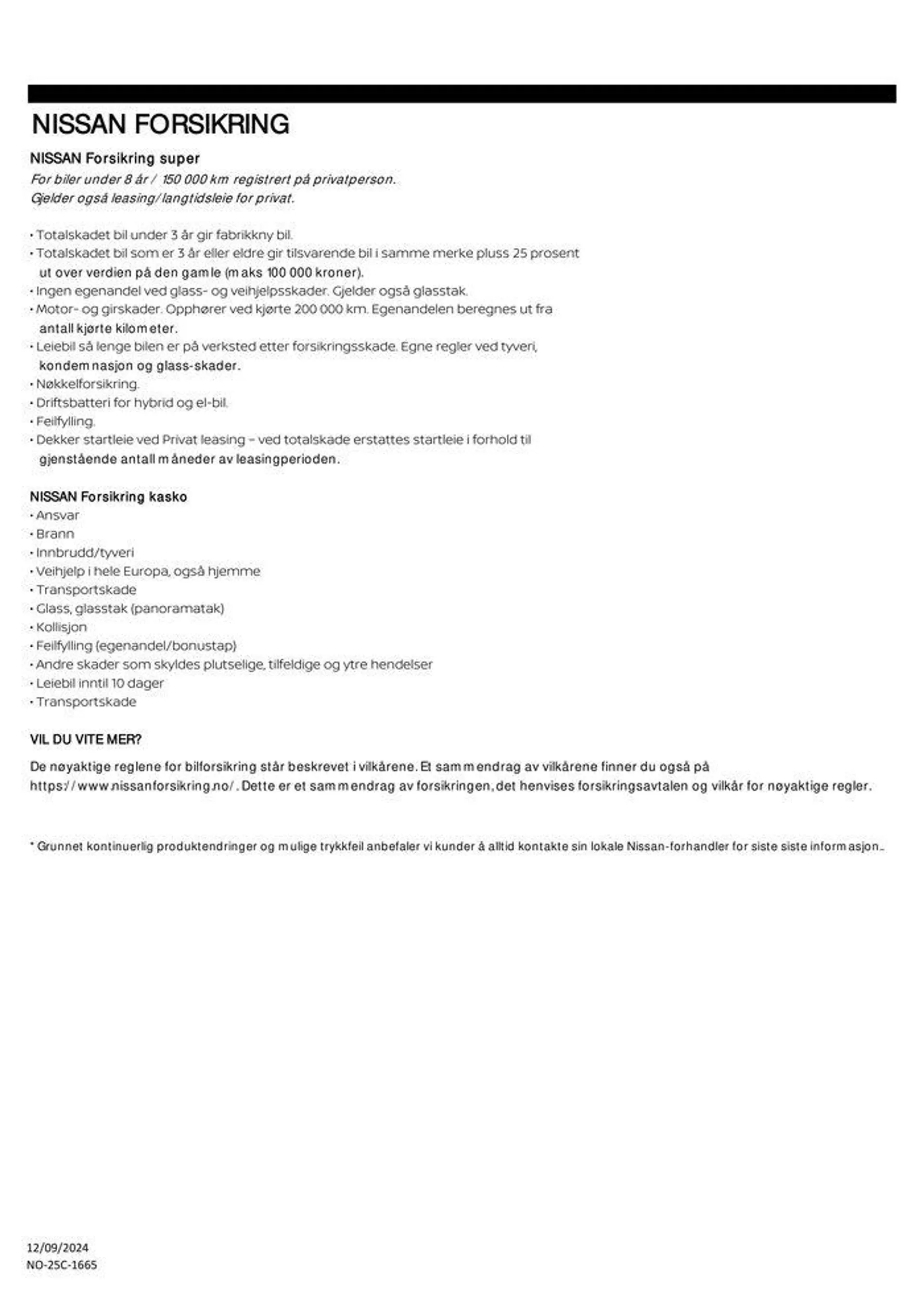 Nissan ARIYA fra 14. september til 14. september 2025 - kundeavisside 13