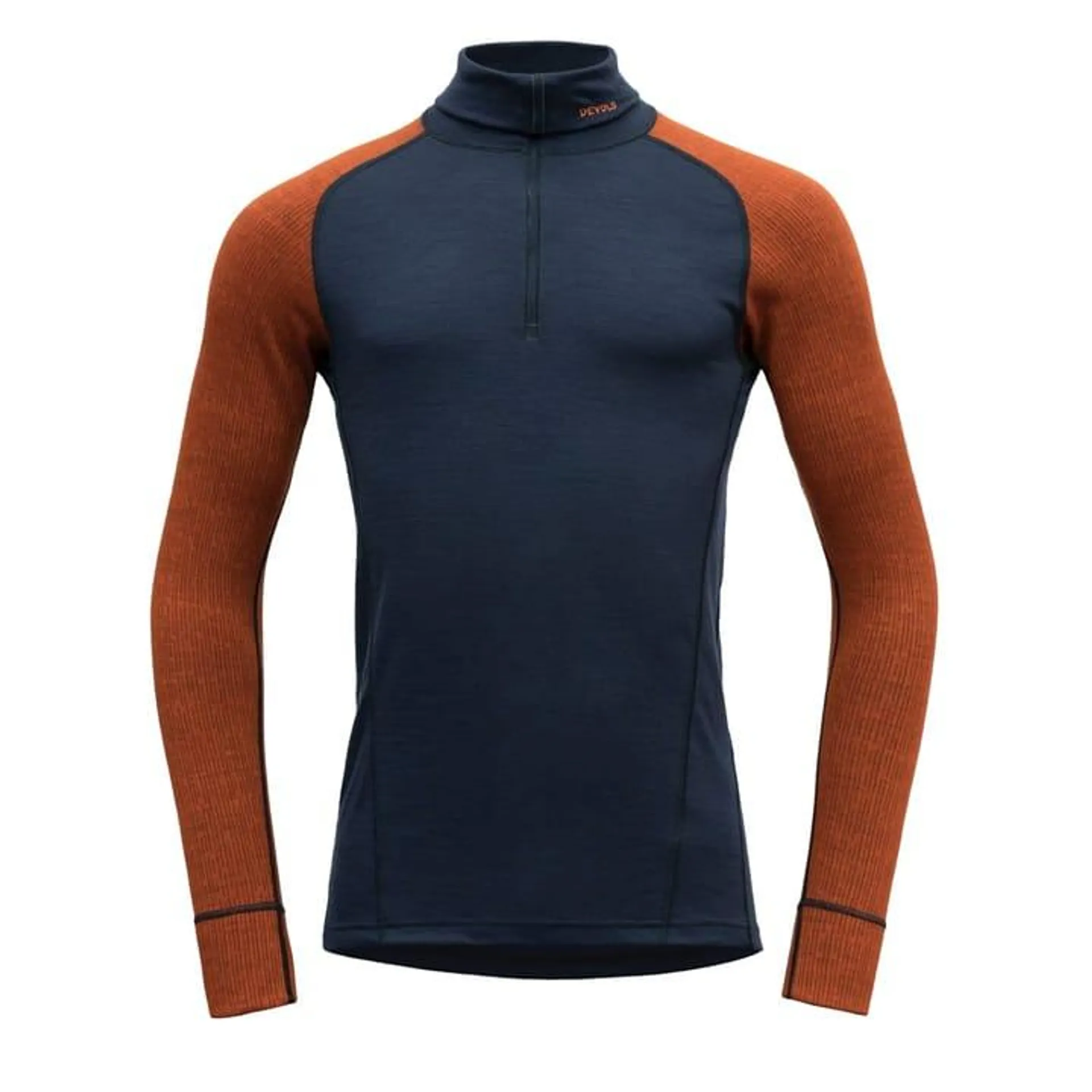 Devold Men's Duo Active Merino 205 Zip Neck Flame/Ink