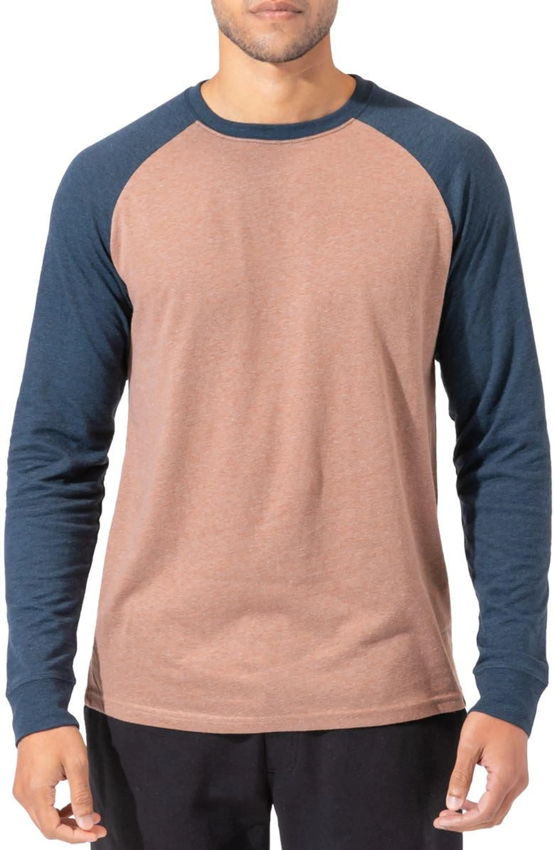 Raglan Long Sleeve Crewneck T-Shirt