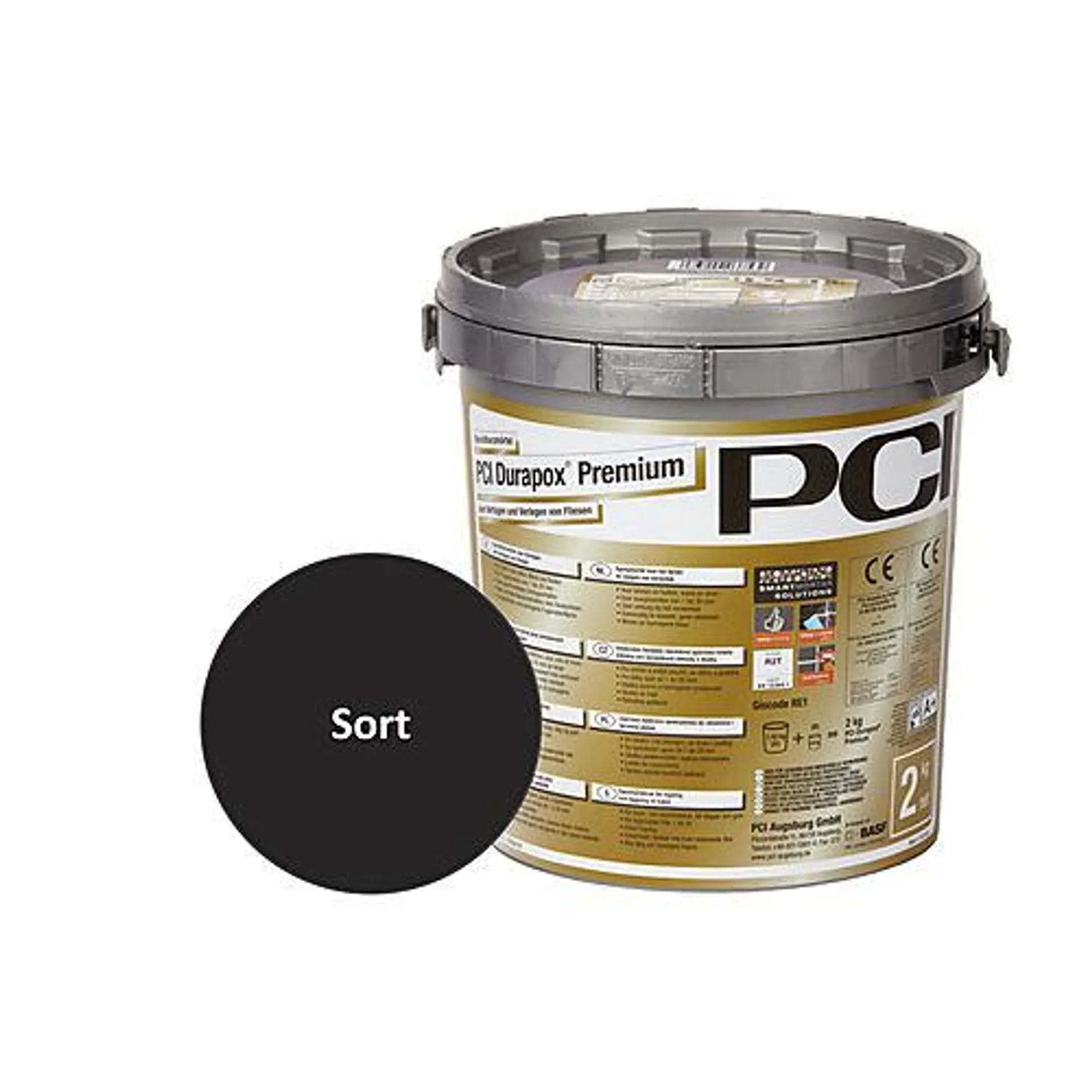 Epoxybasert fugemasse Durapox® Premium, Sort 2 kg