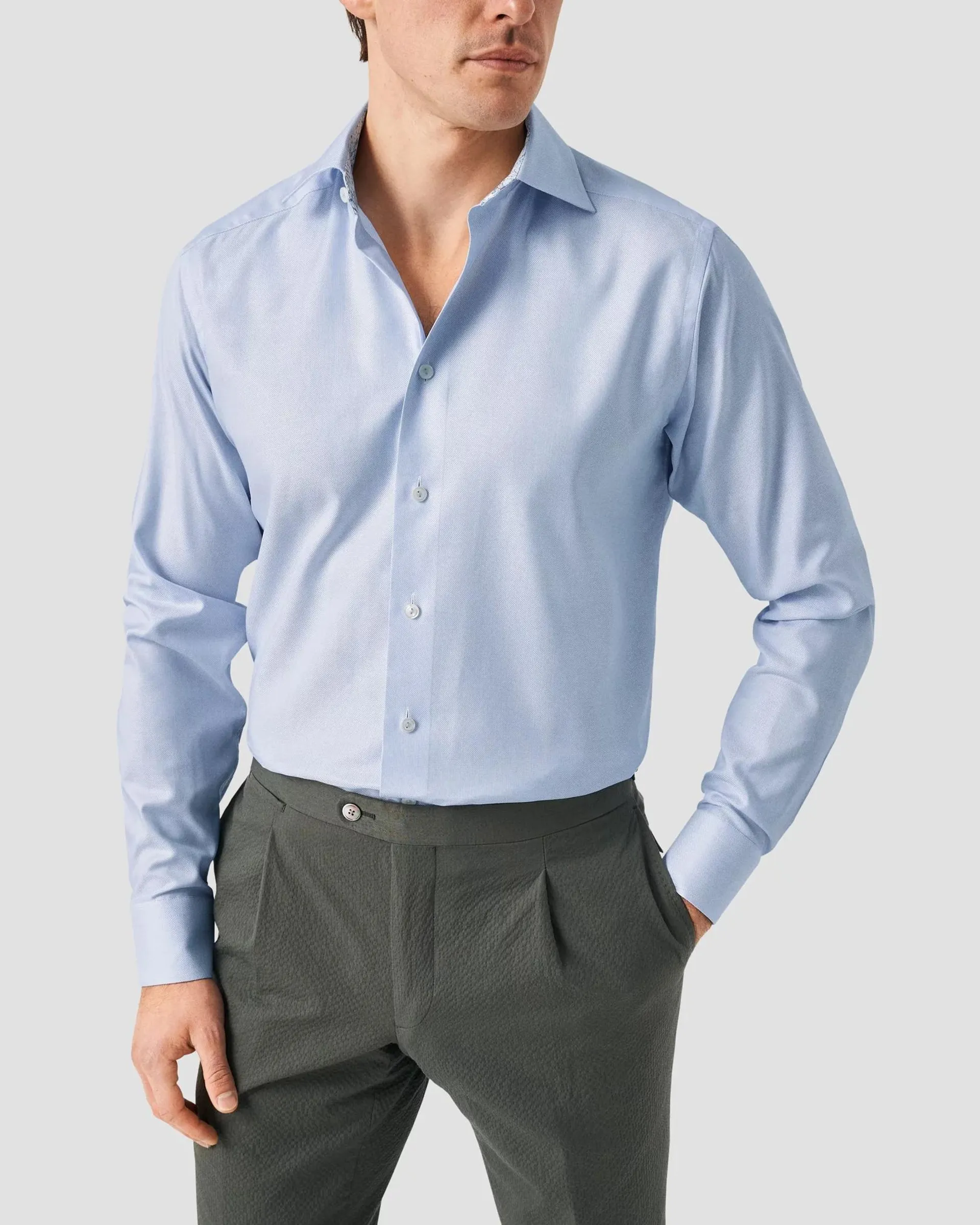 Light Blue Cotton & TENCEL™ Lyocell Shirt