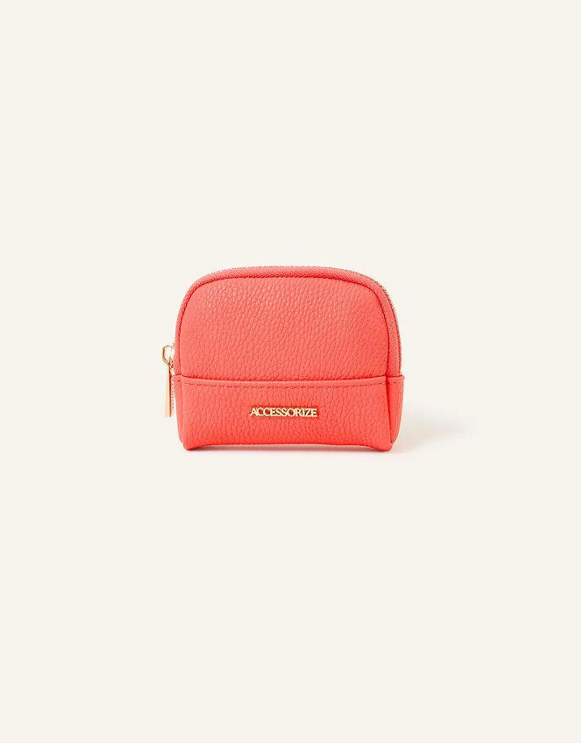 Soft Crescent Coin Purse Orange