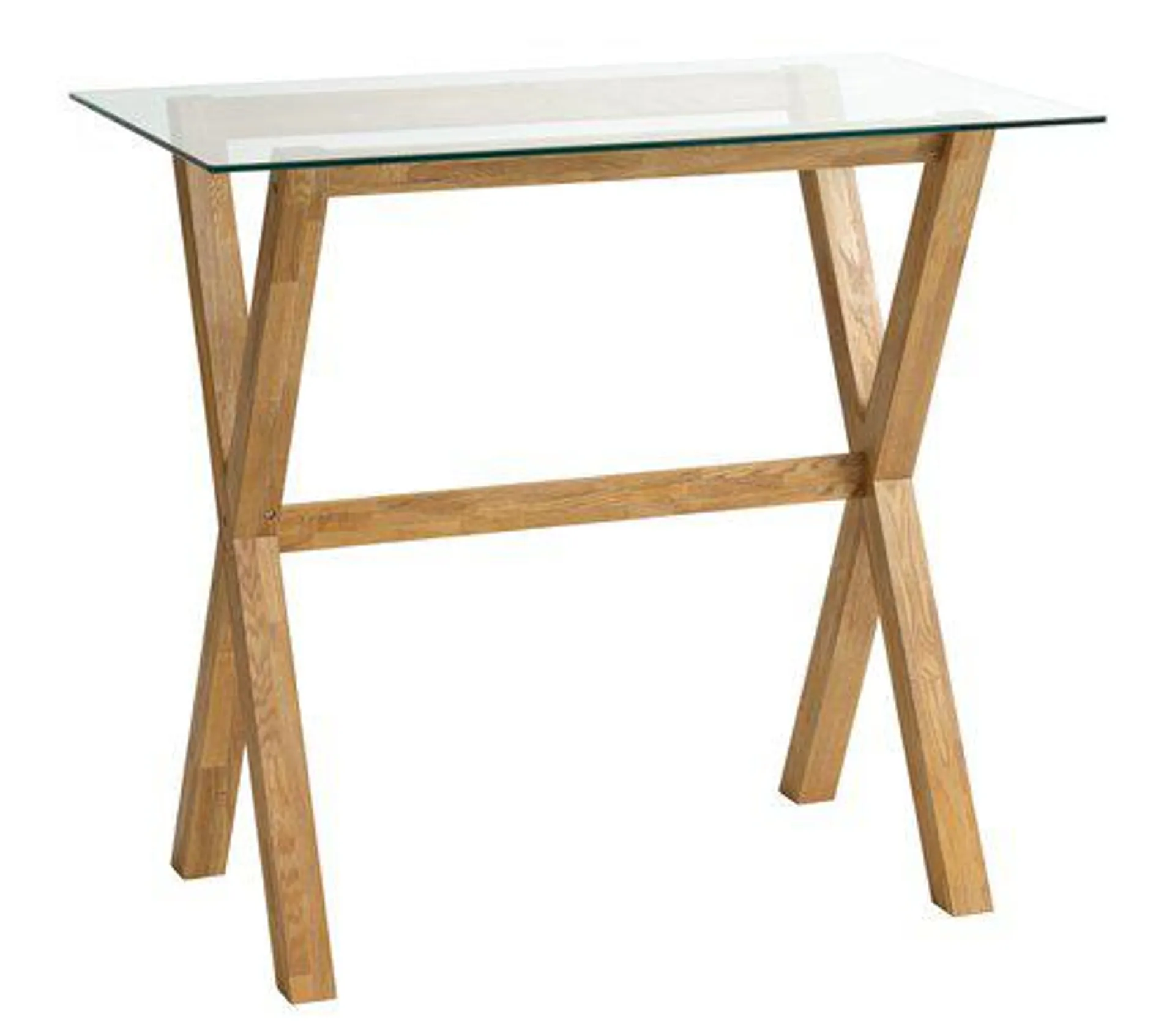 Barbord AGERBY 70x120 glass/eik