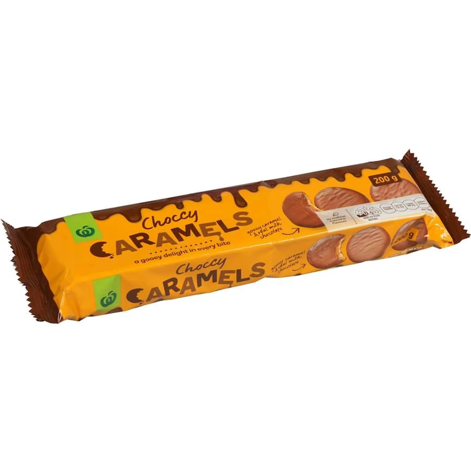 Woolworths Chocolate Biscuits Choccy Caramel