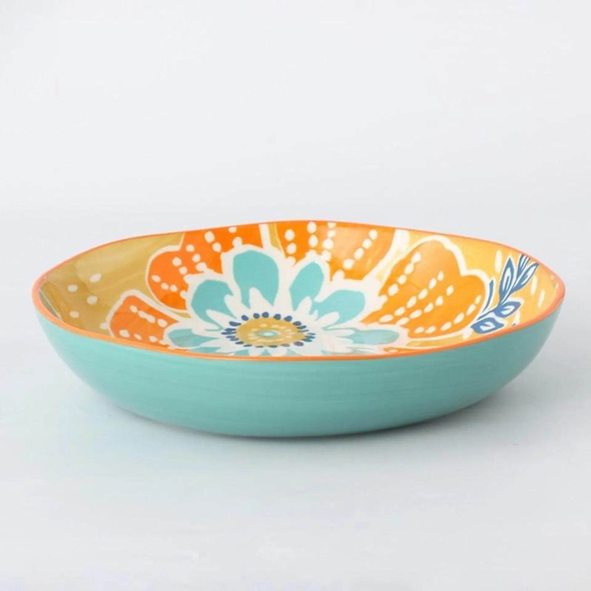 Urban Loft Botanic Bliss New Bone Soup Bowl 21.5cm