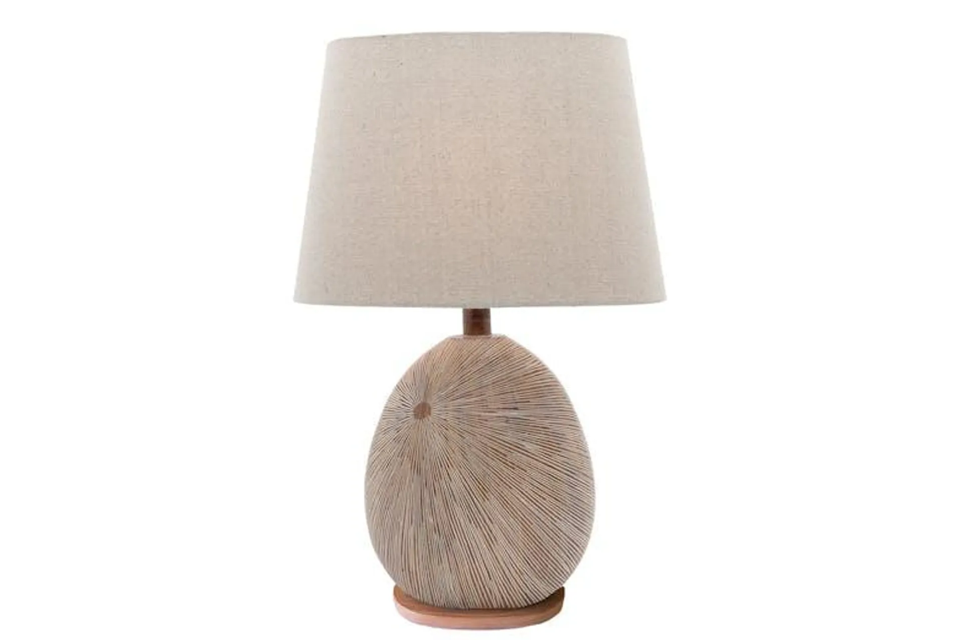 Delu Timber Table Lamp by Shady Lady