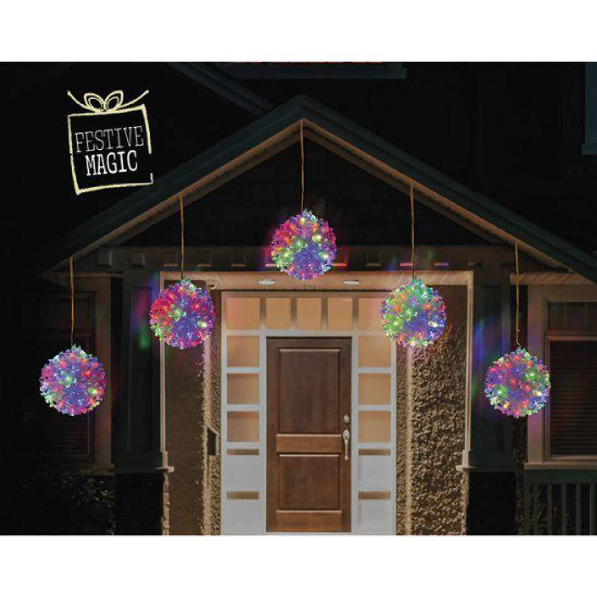 Festive Magic LED Colour Change Petal Balls