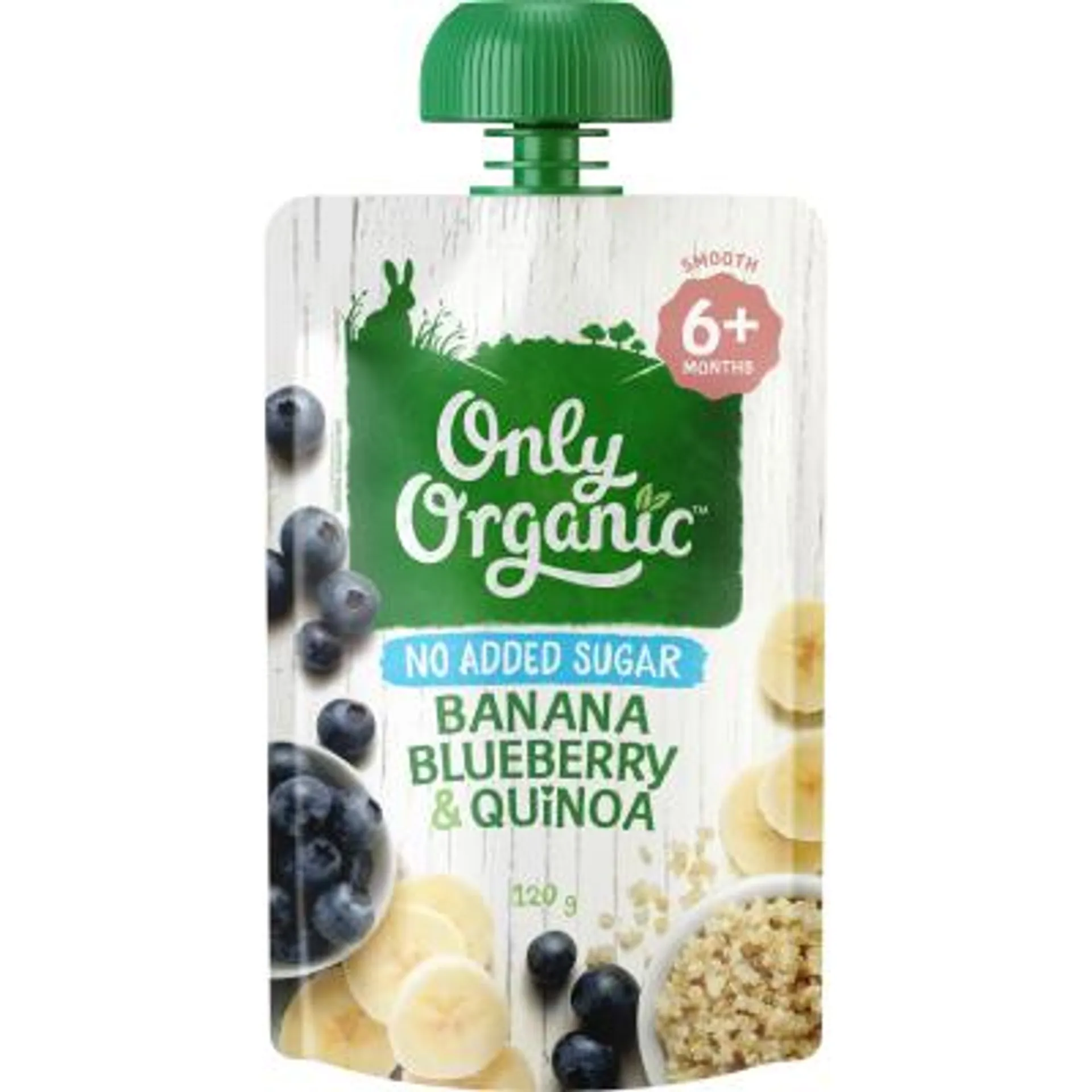 Only Organic Banana Blueberry & Quinoa 6+ Months