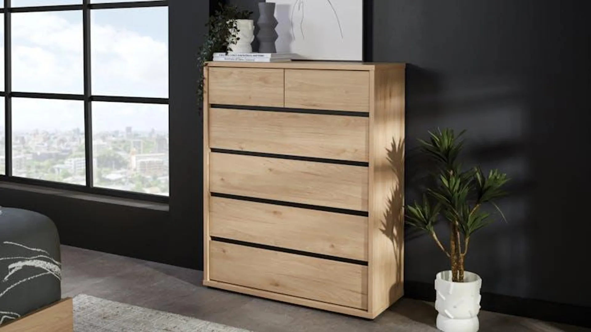 Finn 6 Drawer Tallboy