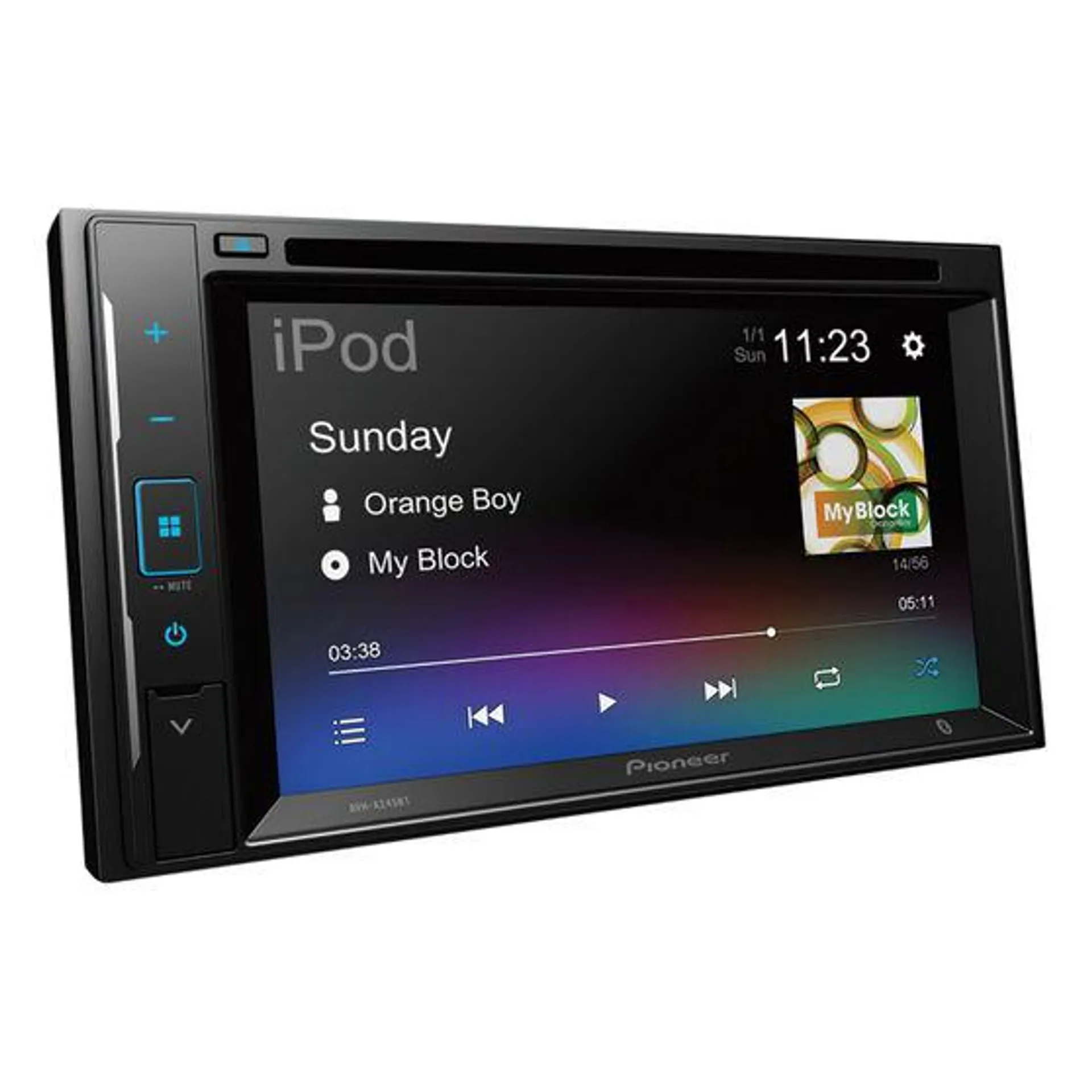Pioneer AVH-A245BT Double DIN Head Unit with CD/DVD Player