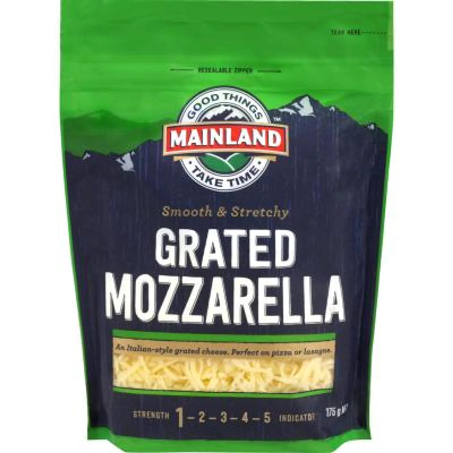 Mainland Subtle Silky & Stretchy Mozzarella Grated Cheese