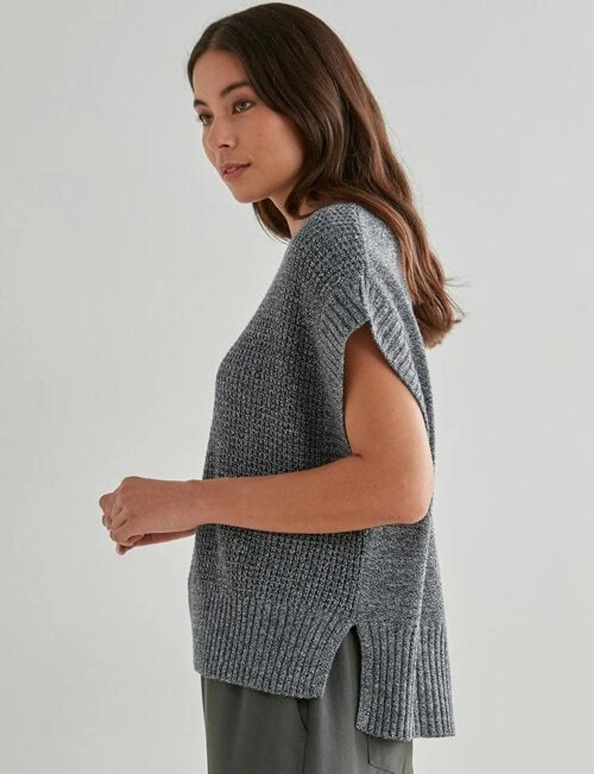 Mineral Maya Knitwear Vest, Marle