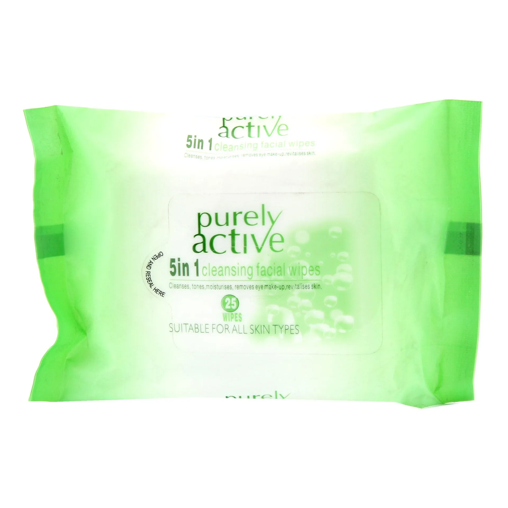 Purely Active Facial Cleansing Wipes 25pcs