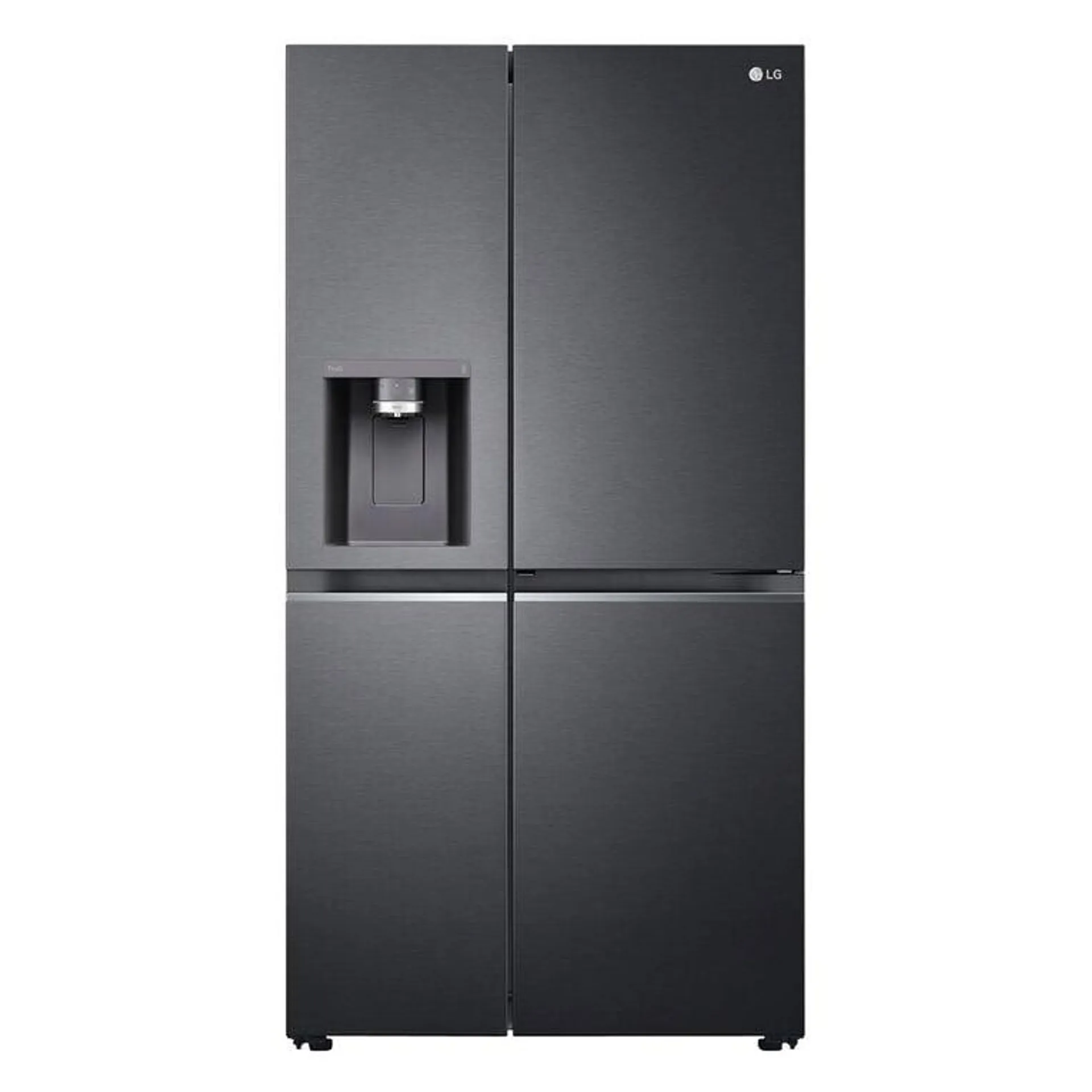 LG 635L Side By Side Fridge Freezer w/ Door-In-Door & Craft Ice - Matte Black