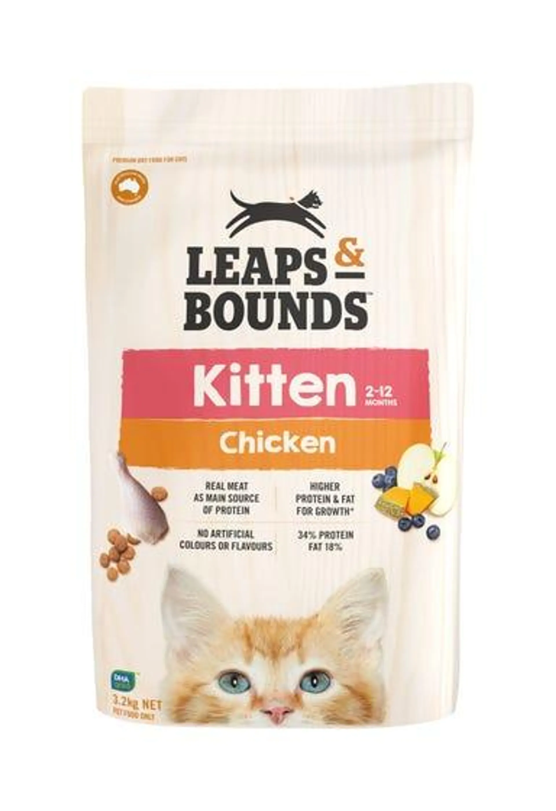 Leaps & Bounds Chicken And Rosemary Kitten Food 3.2kg