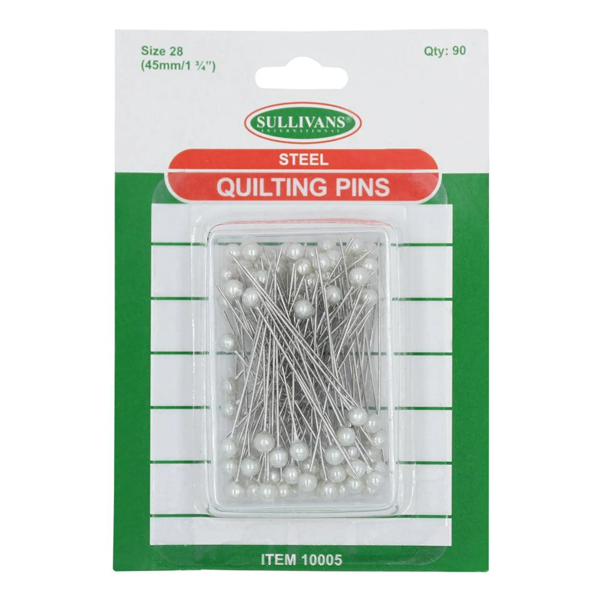 Quilting Pins, Silver- 45mm