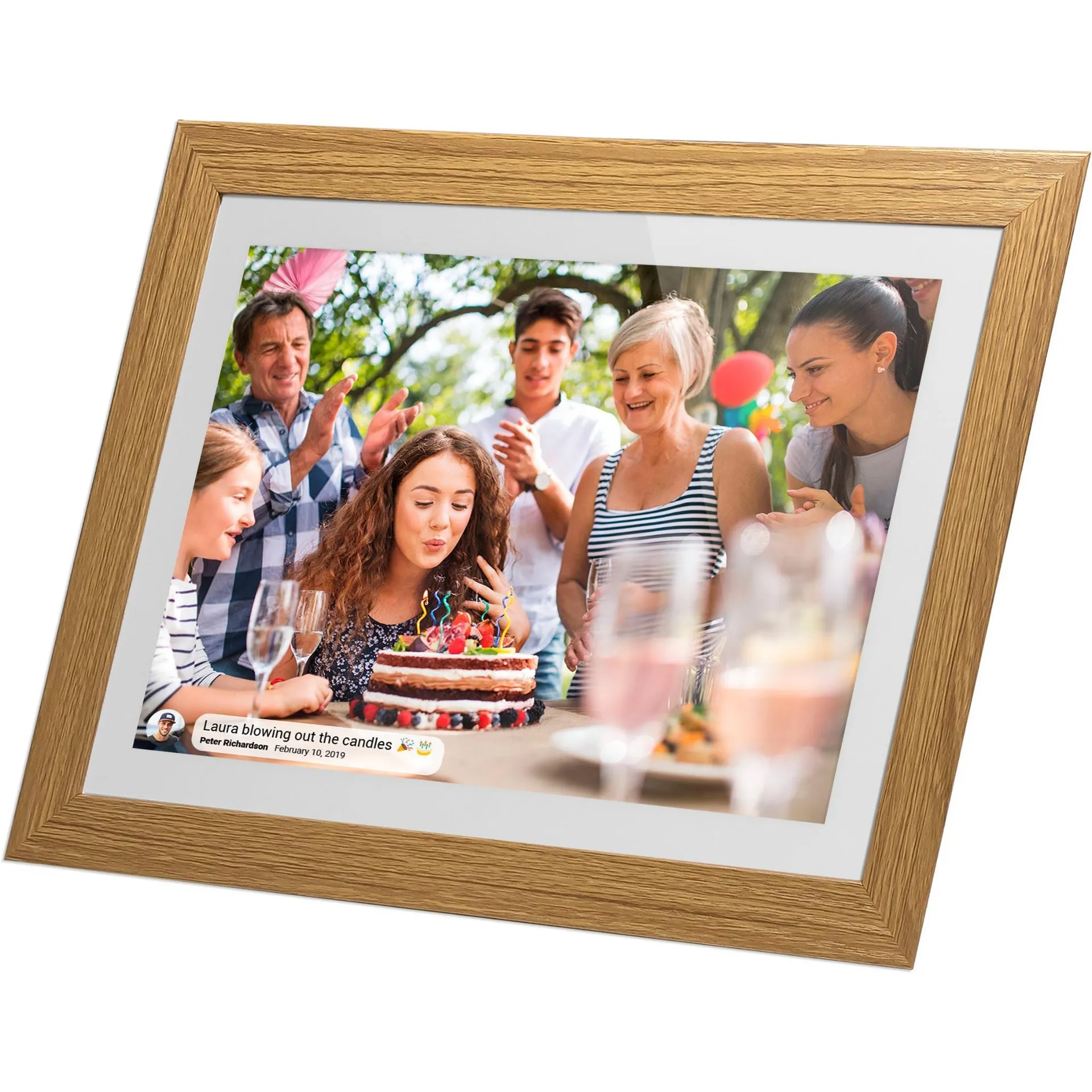 Jackson Frameo Smart Photo Frame 10.1" (White Oak)