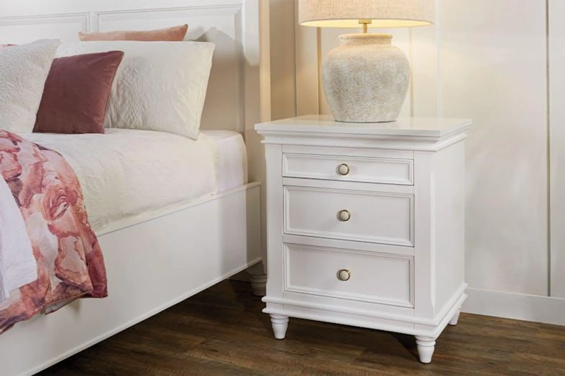 Louisiana 3 Drawer Bedside