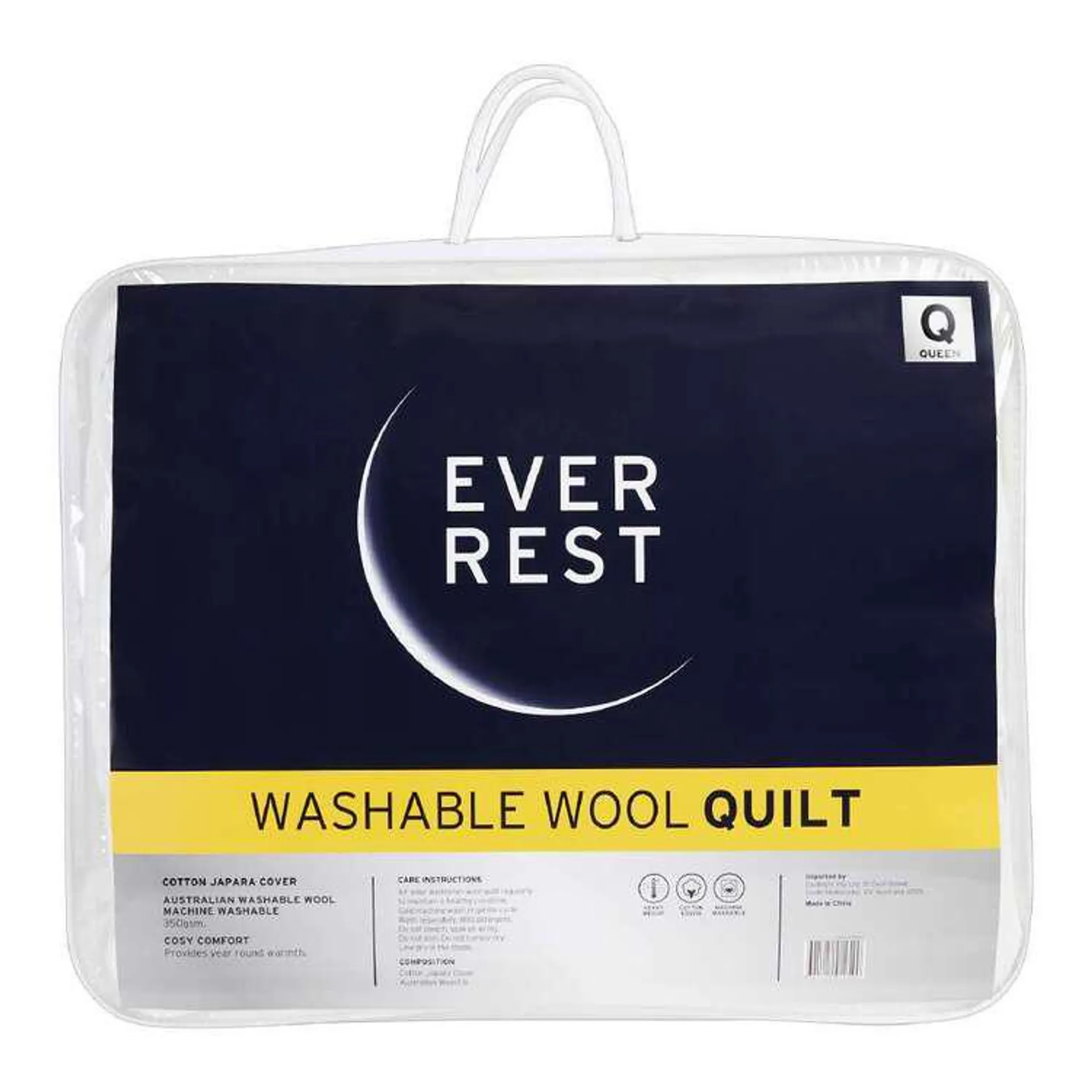 Ever Rest Washable Wool Duvet Inner White