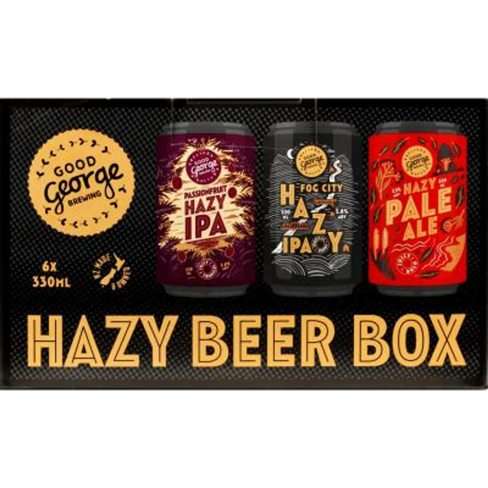 Good George Brewing Hazy Beer Box Cans