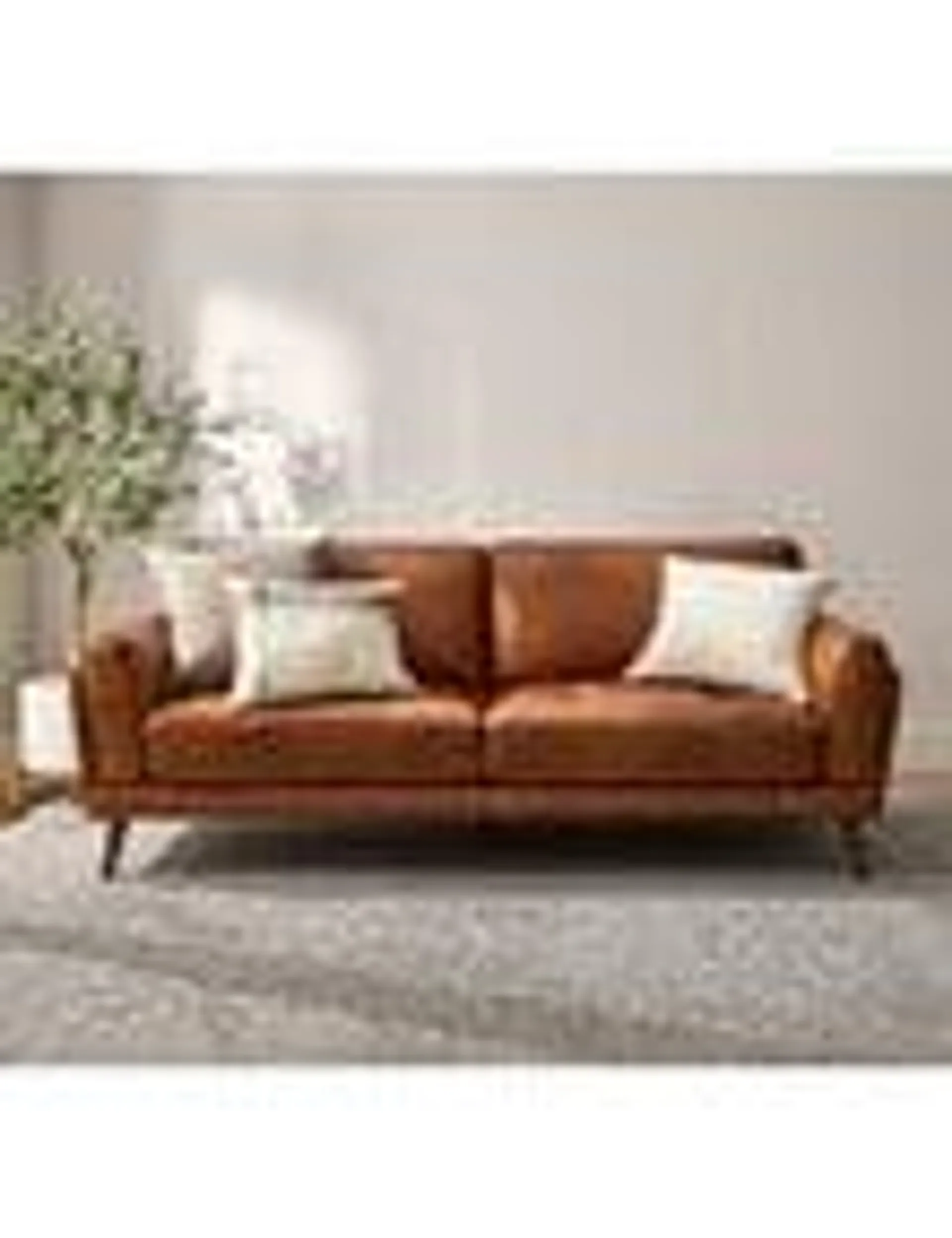 LUCA Hendrix Leather 3 Seater Sofa