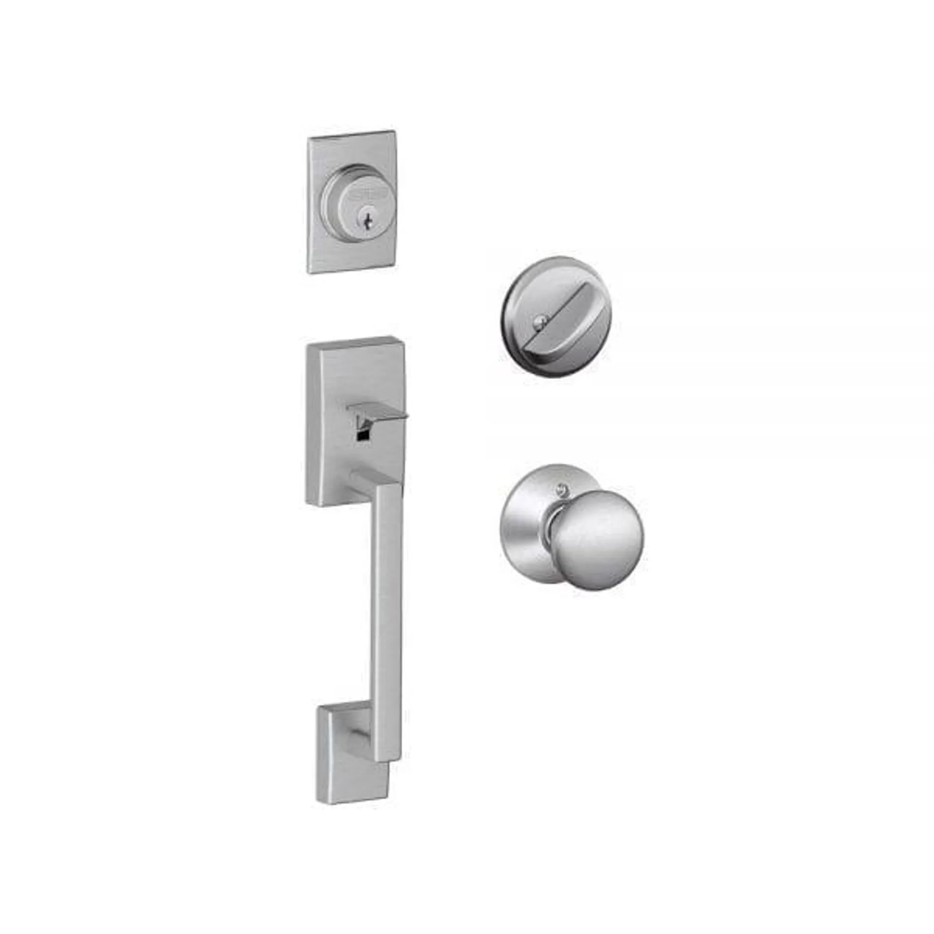 Schlage F Series Century Entrance Set with Orbit or Plymouth Knob