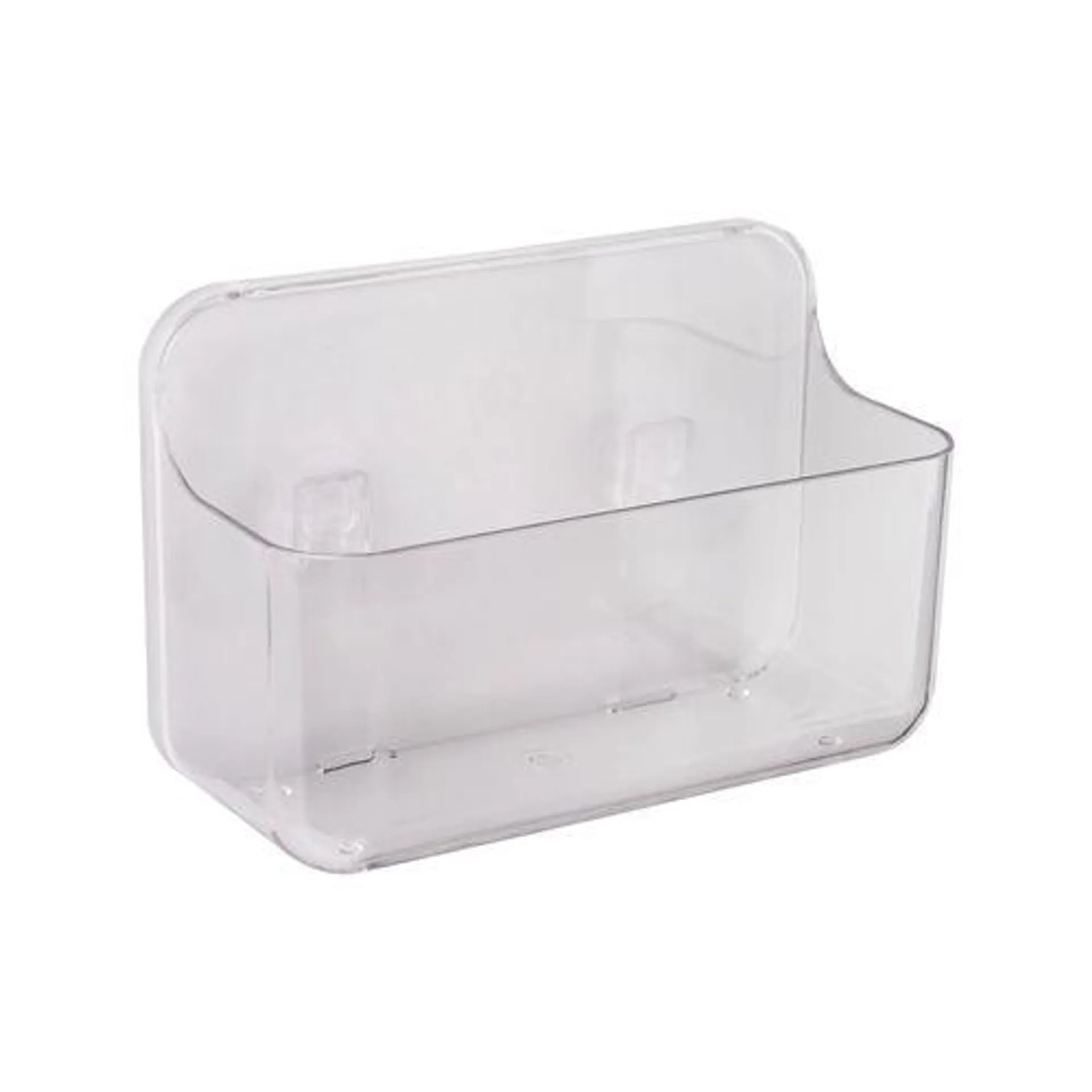 Naleon Medium Clear Adhesive Works Basket Bathroom Accessory