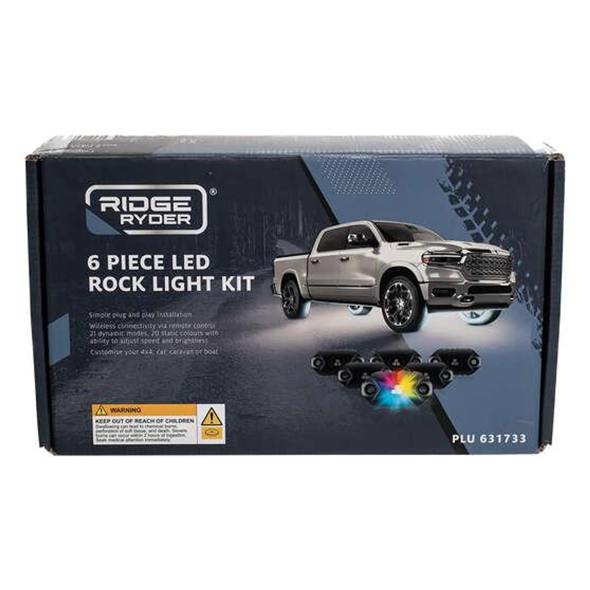 Ridge Ryder LED Rock Light Kit - 6PC