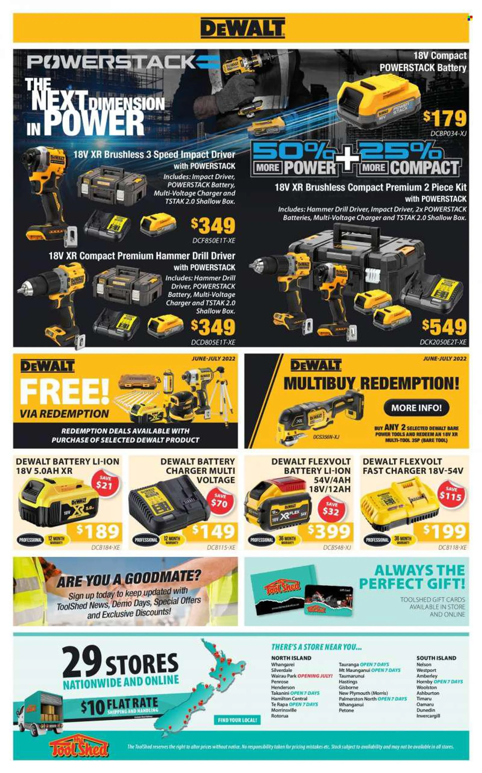 The Tool Shed mailer - 23.06.2022 - 30.06.2022 - Sales products - DeWALT, drill, impact driver. Page 4.