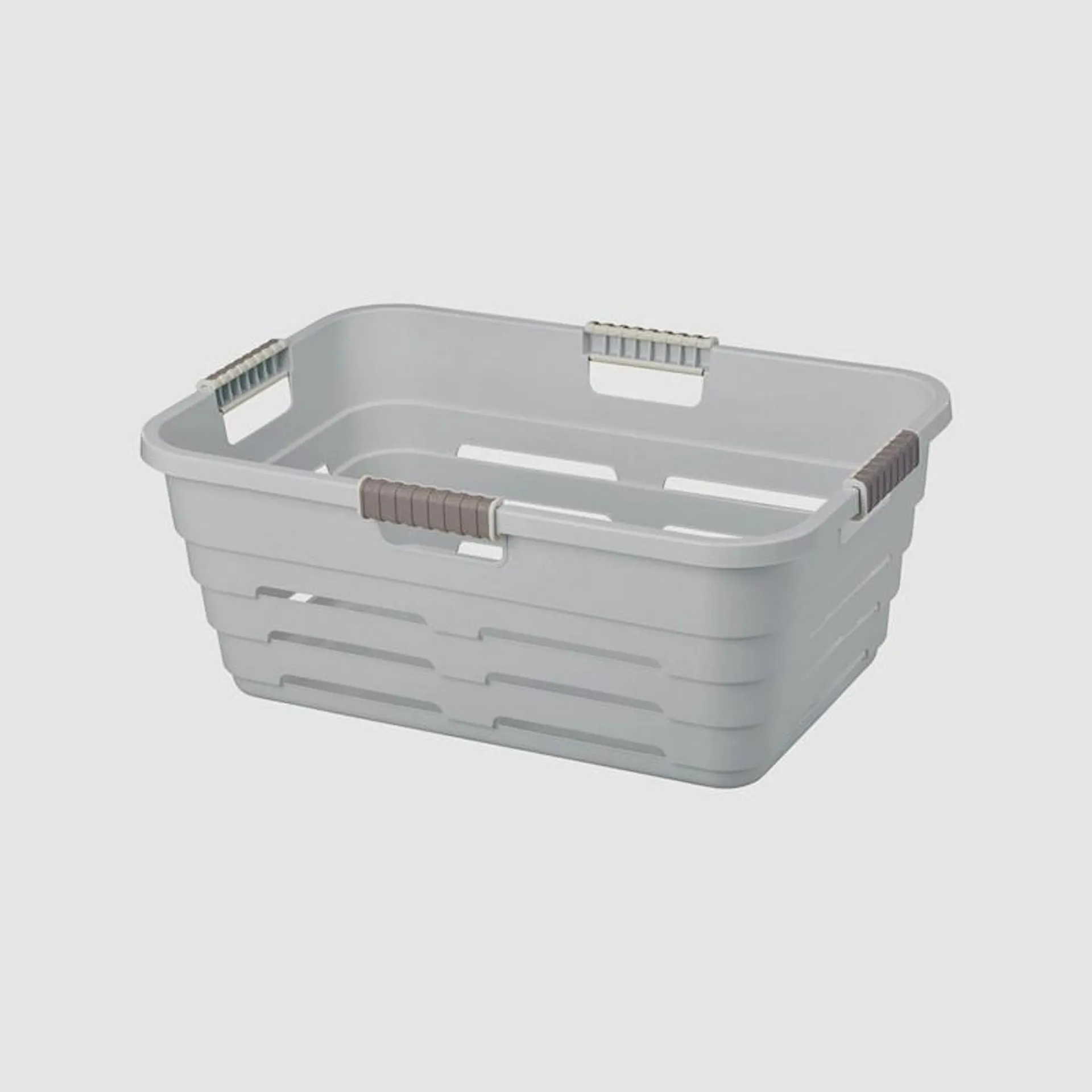 Tontarelli Maya Laundry Basket Ghost Grey 32 Litre