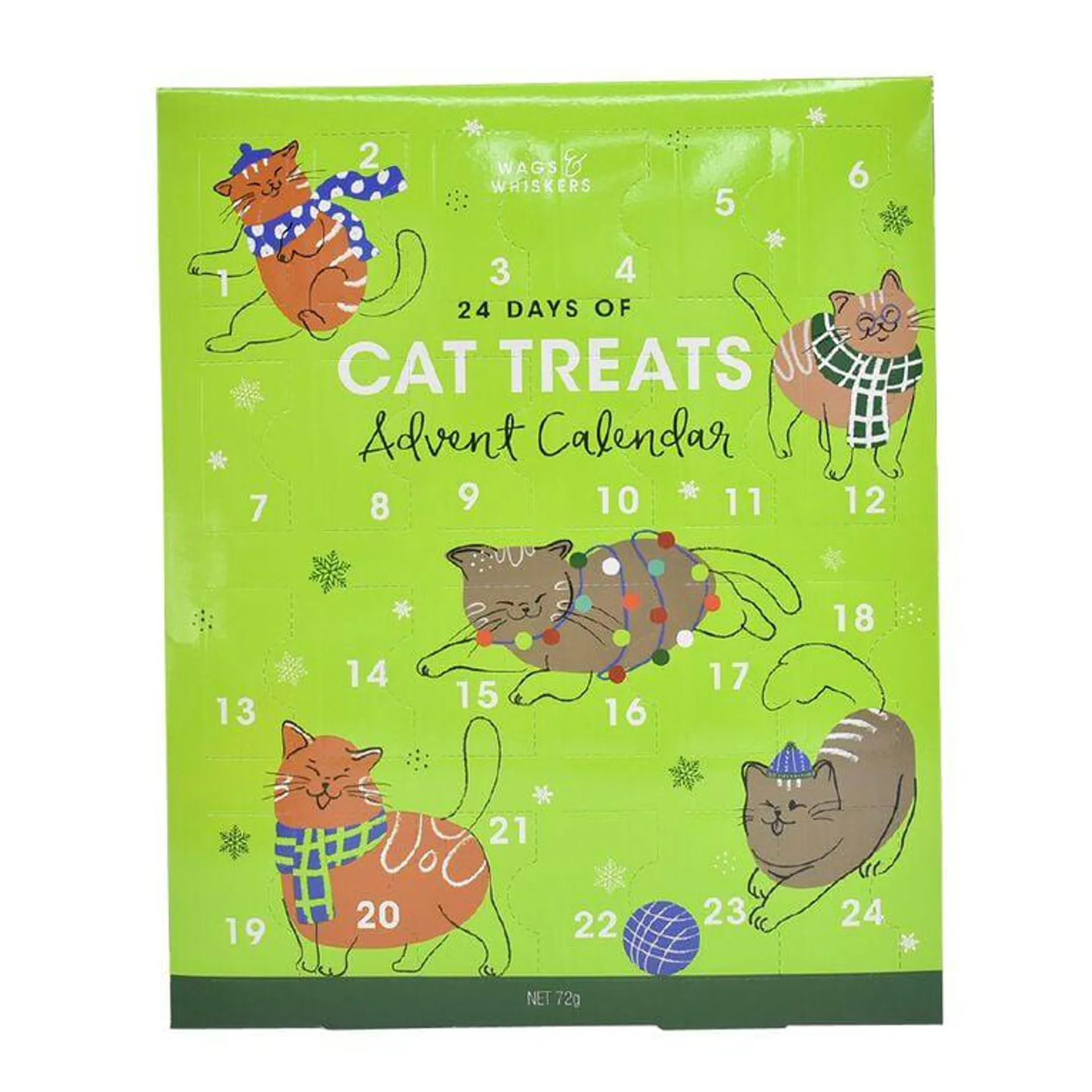 Wags & Whiskers Cat Treats Advent Calendar