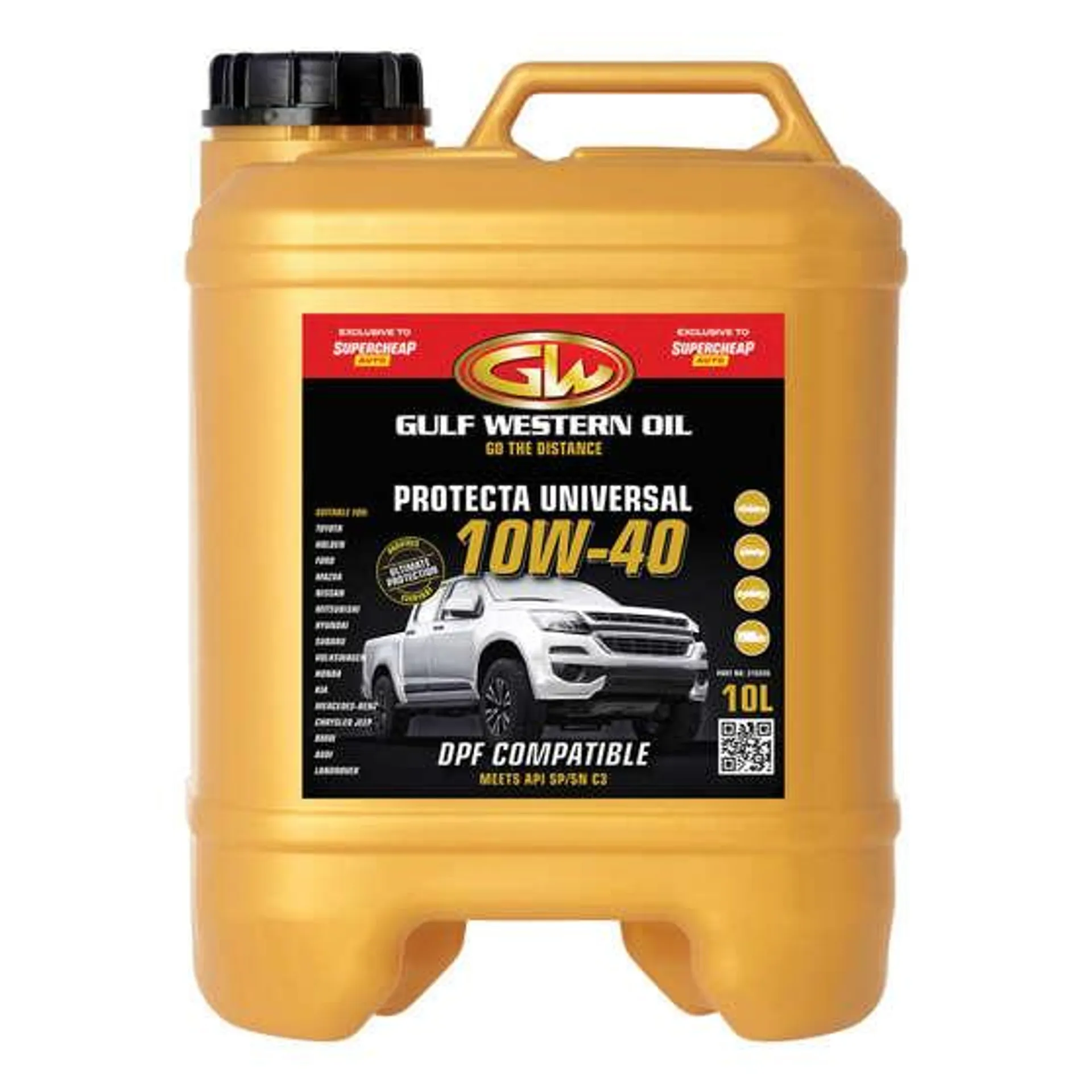 Gulf Western Protecta Universal 10W-40 Engine Oil 10 Litre