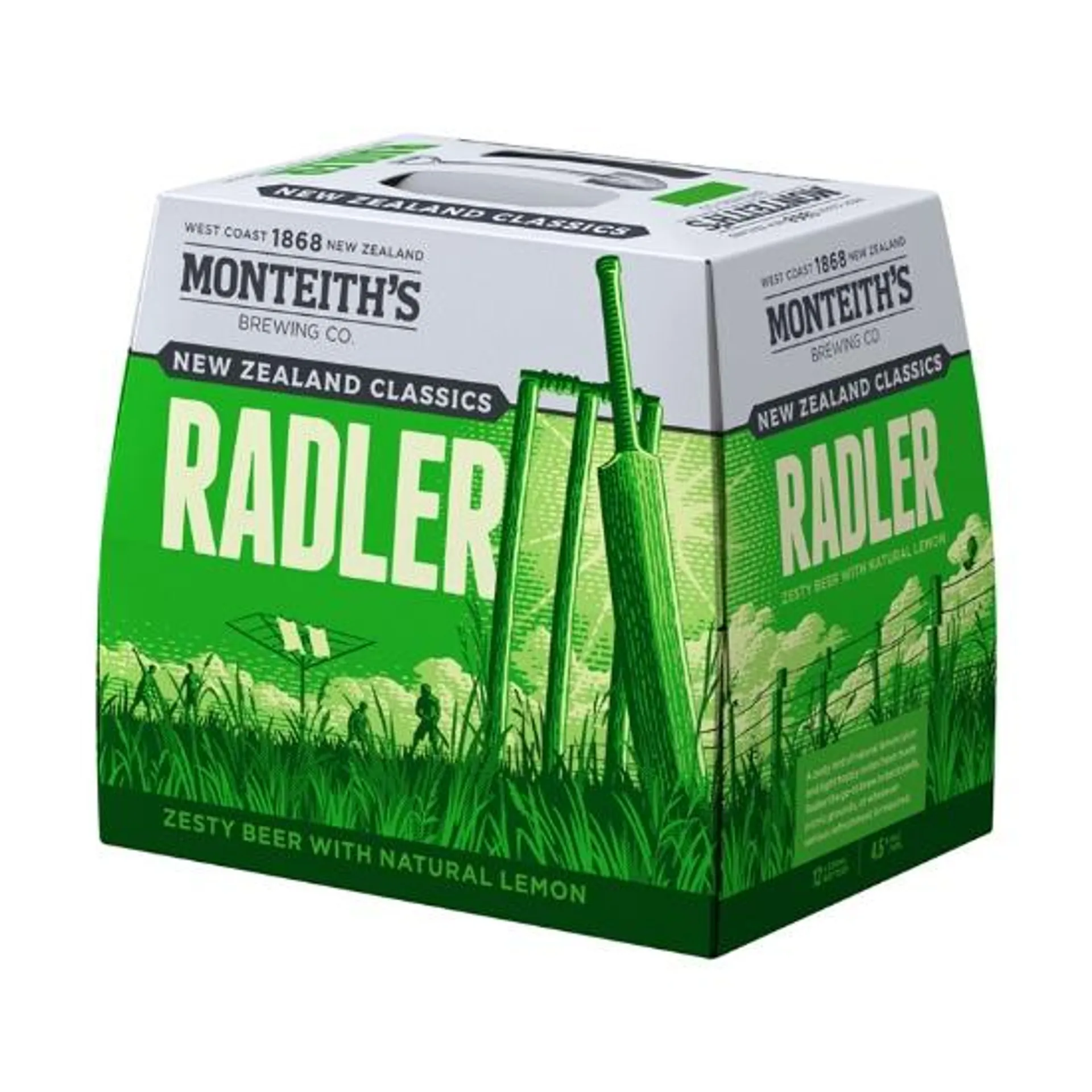 Monteith's New Zealand Classics Radler Bottles 12x330ml