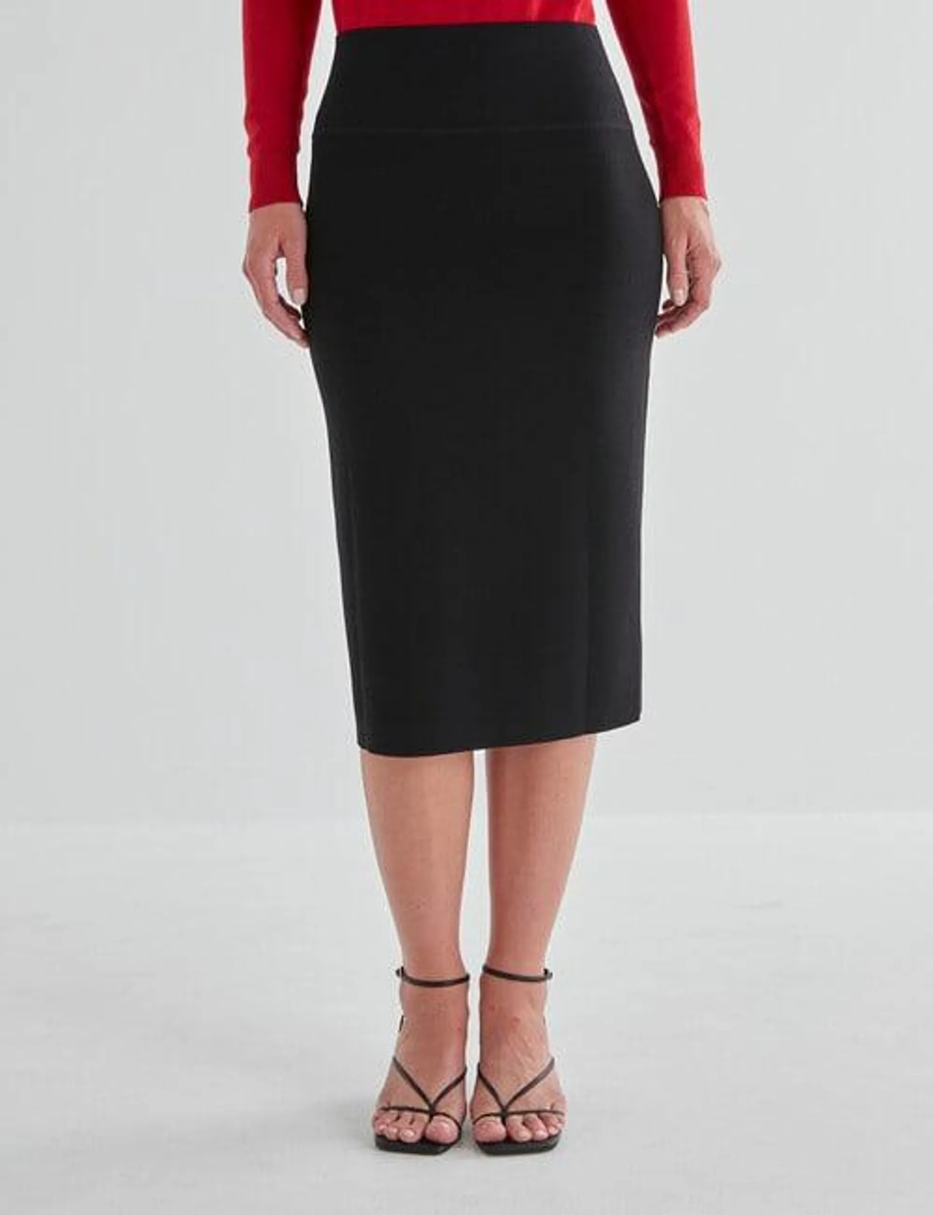 Oliver Black Milano Knitted Tube Skirt, Black